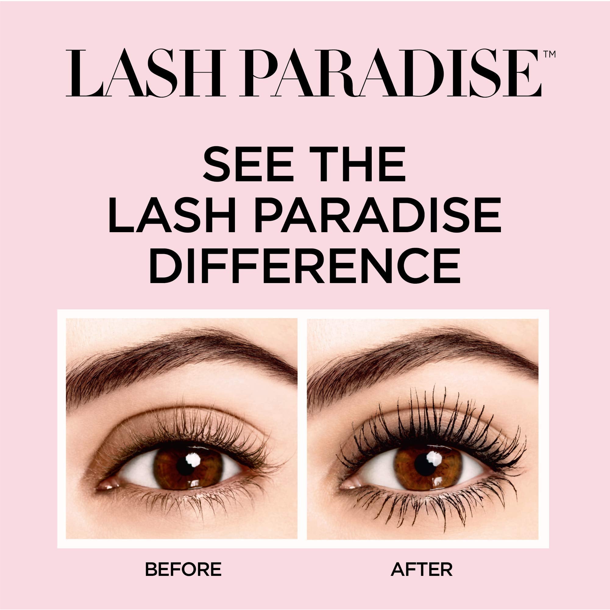 L'Oreal Paris Voluminous Lash Paradise Waterproof Mascara, Volumizing, Lengthening and Thickening Eye Makeup For Fuller-Looking