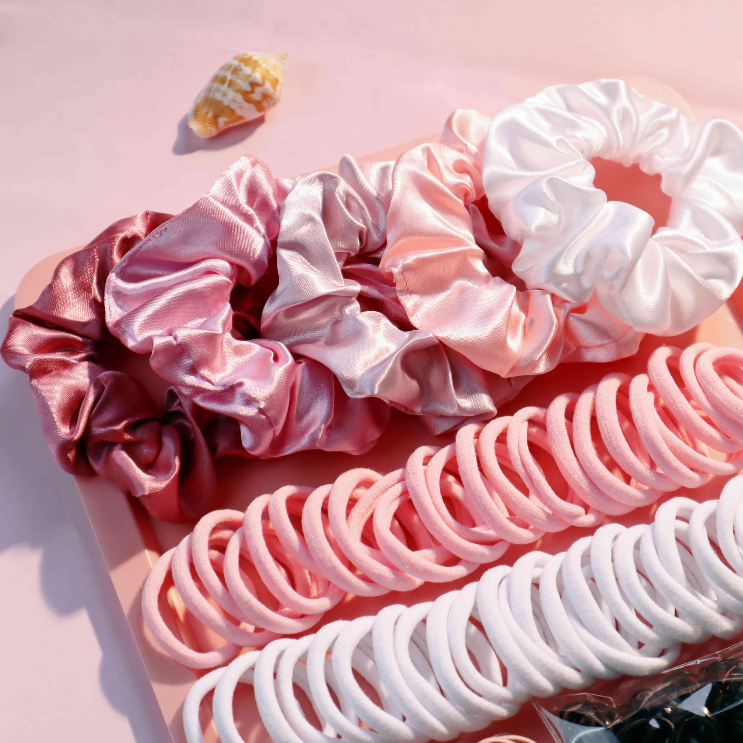 Yanrong Hair Accessories Set: 755Pcs Seamless Ponytail Holders, Scrunchies, Hair Bands, And Hair Ties For Thick And Curly Hair (