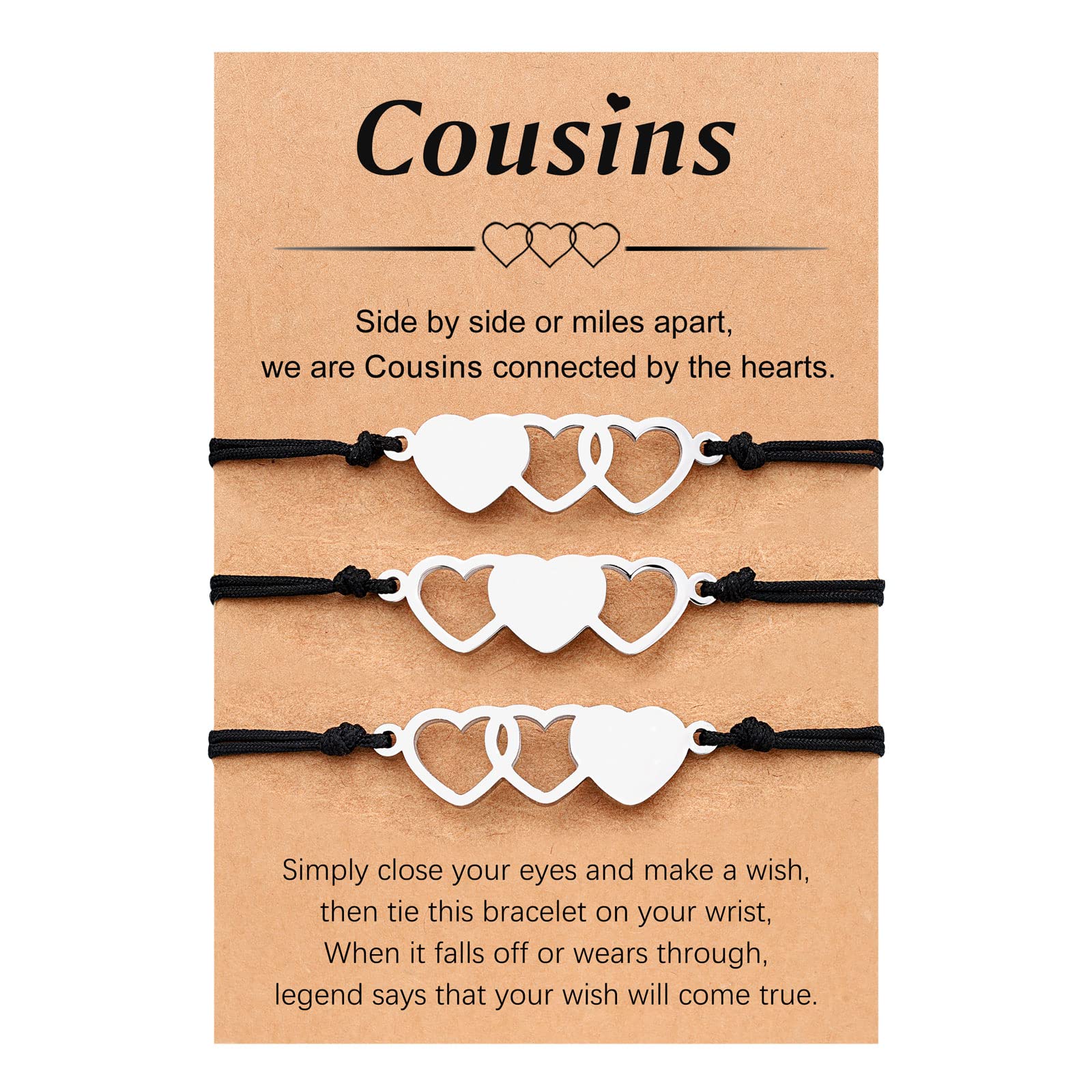 UNGENT THEM Cousin Gifts for Women Birthday Mothers Day Valentines Christmas Cousin Bracelet