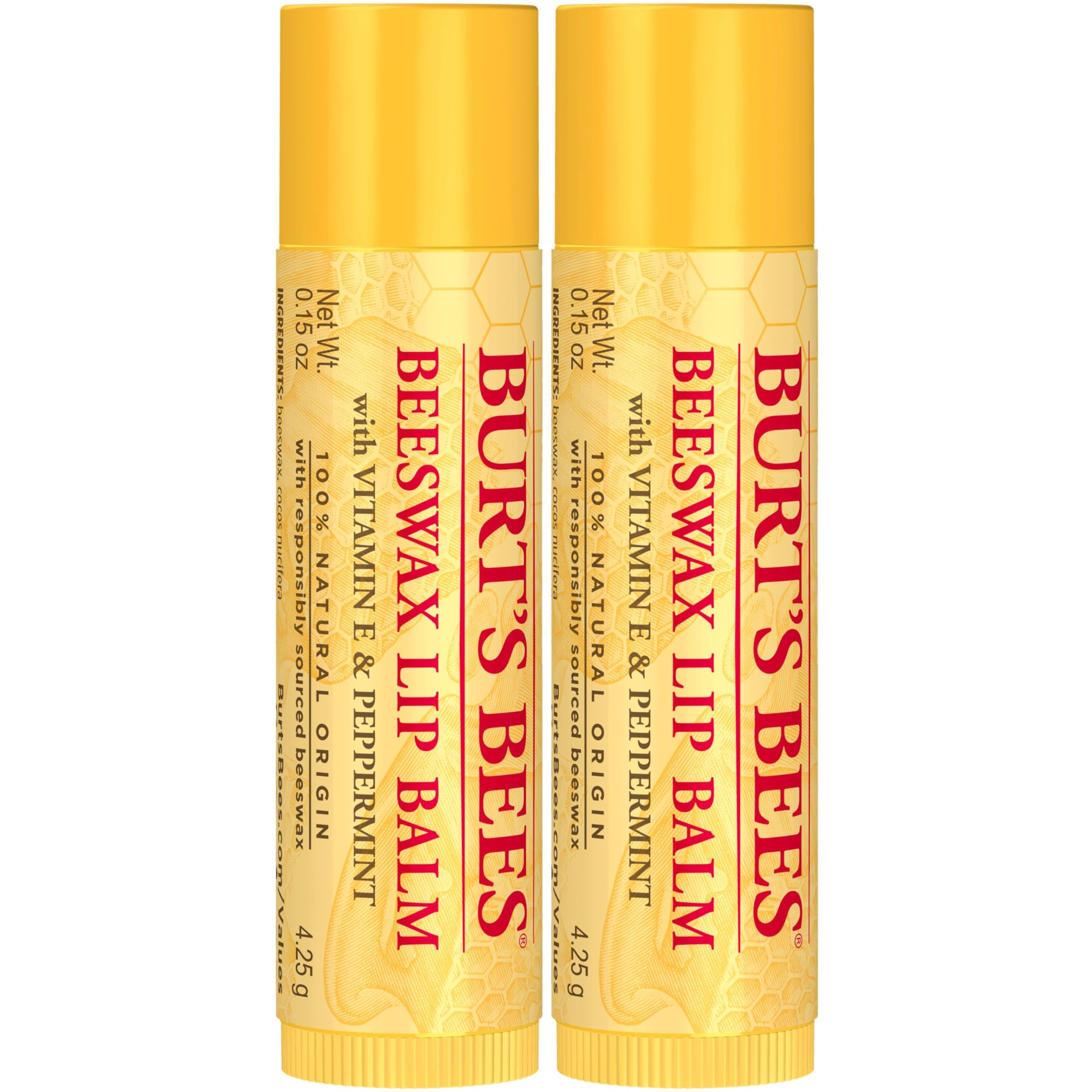 Beeswax Lip Balm Twin Pack By Burt'S Bees For Unisex - 2 X 0.15 Oz Lip Balm