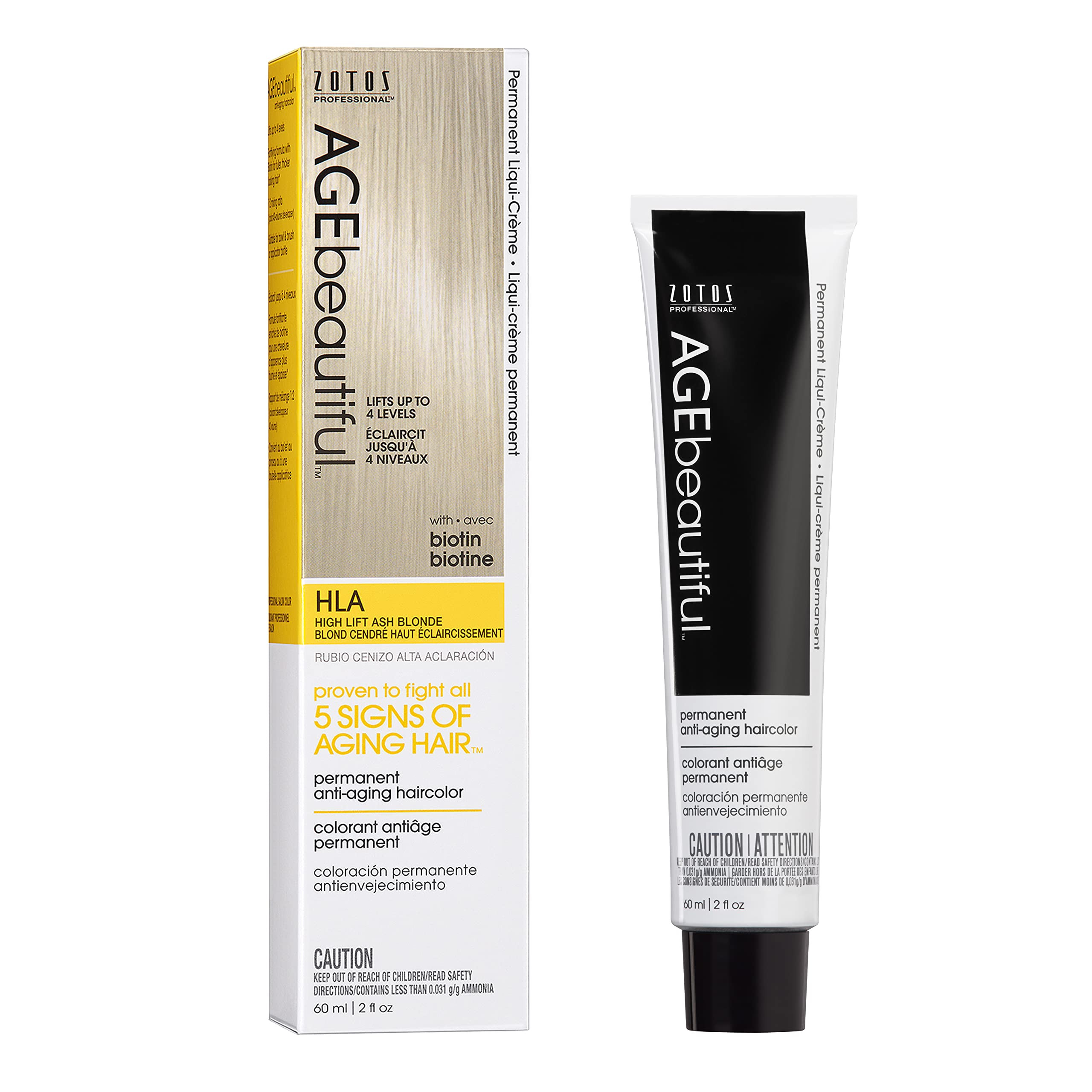 AgEbeautiful Permanent Liqui creme Hair color Dye  100% gray coverage  Anti-Aging  Professional Salon coloring  HLA High Lift As