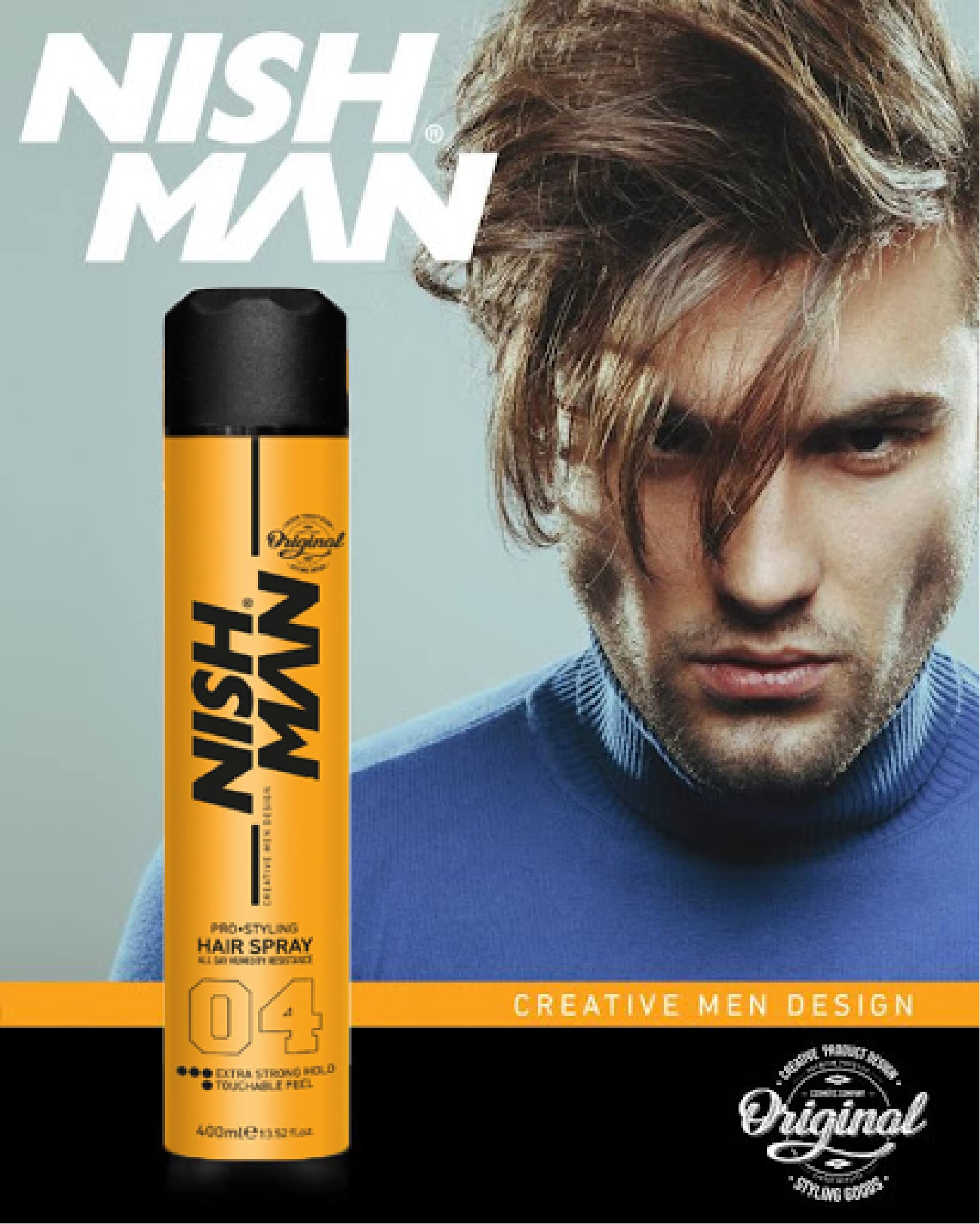 Nishman Hair Styling Series (Hair Spray 04, 400Ml)