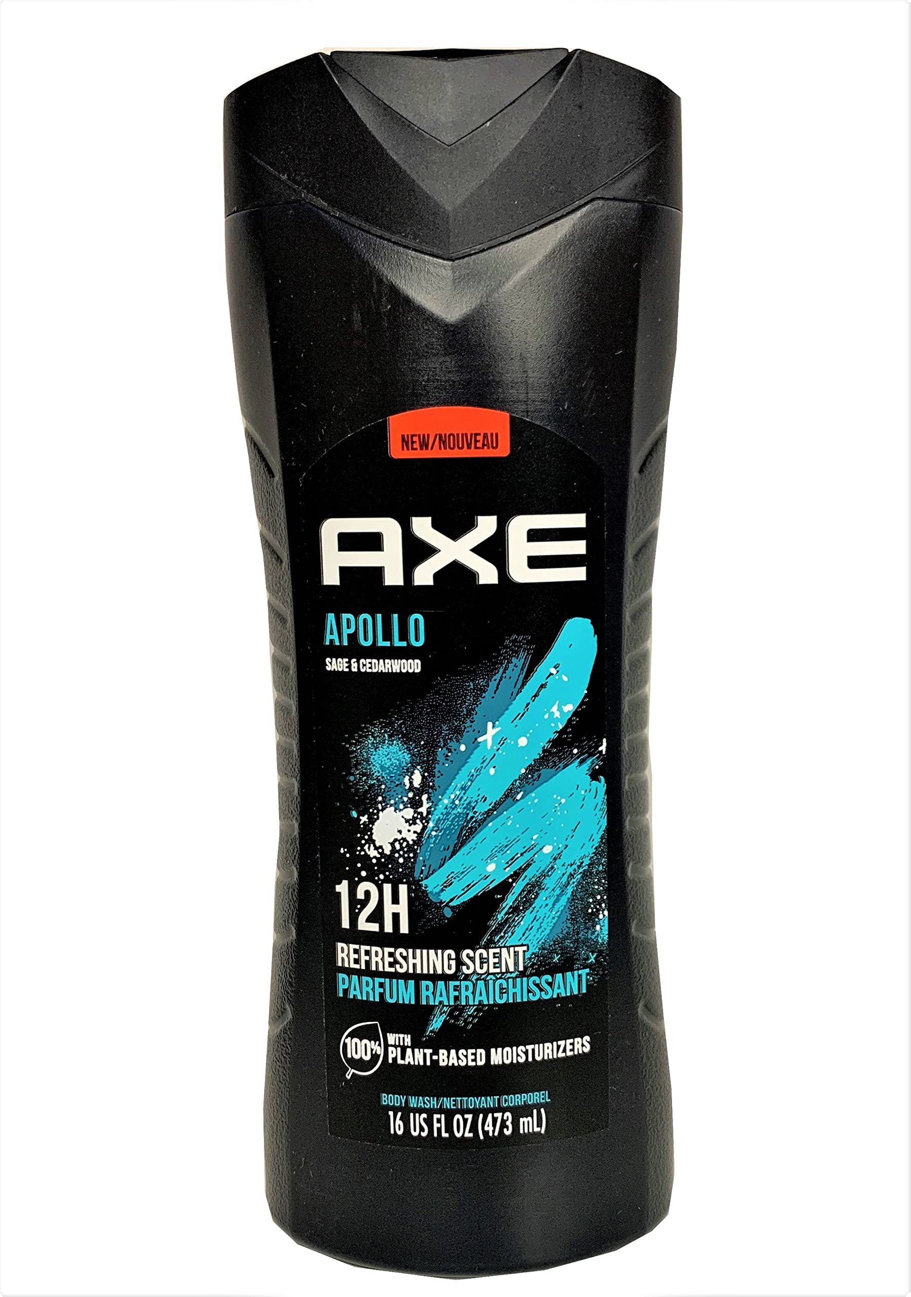 AXE Body Wash for Men, Apollo 16 oz, 4 Count