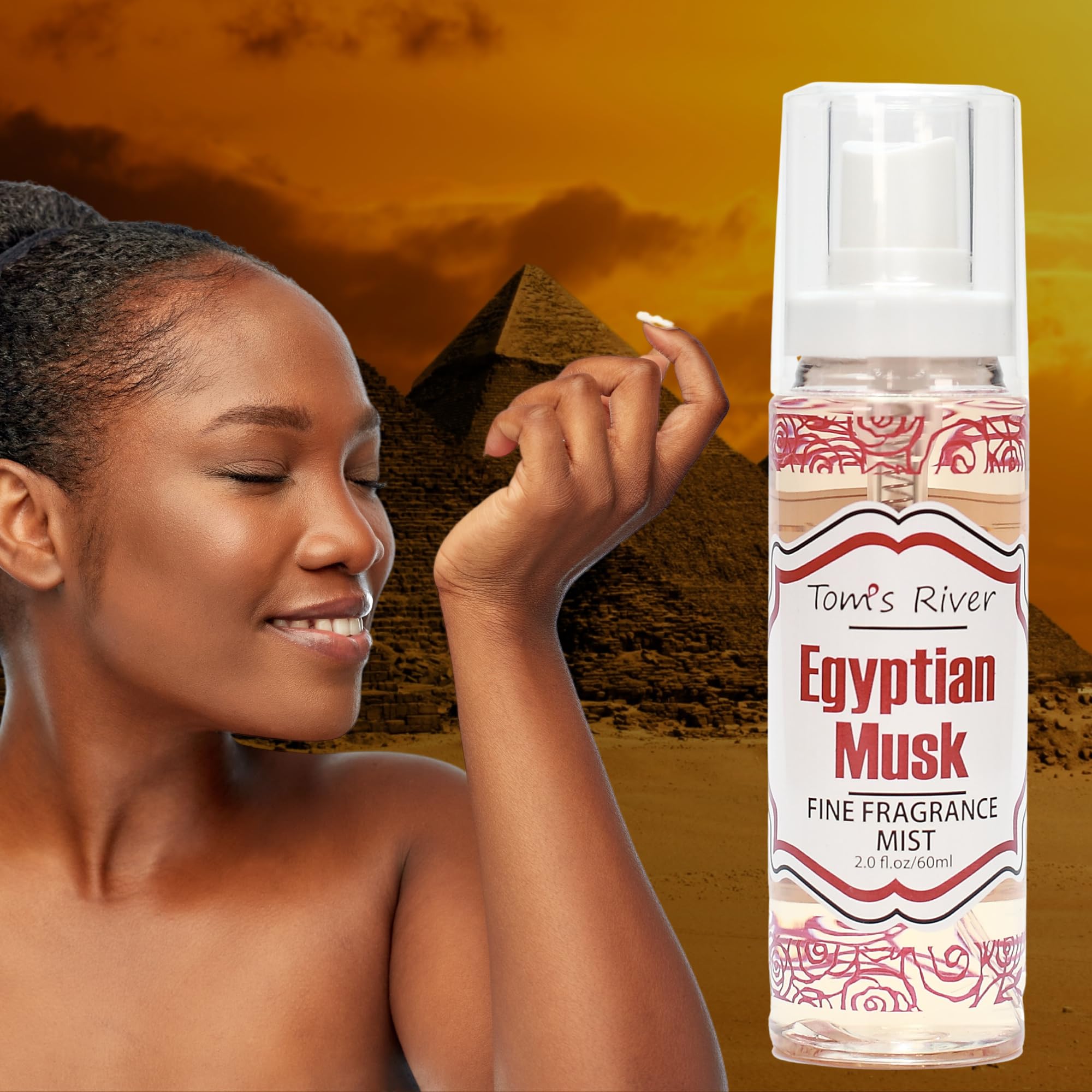 Infinix Egyptian Musk - Fine Fragrance Mist - Pack Of 2-4 Fl Oz/120Ml, Body Spray For Women, Gentle And Long Lasting Body Mist,