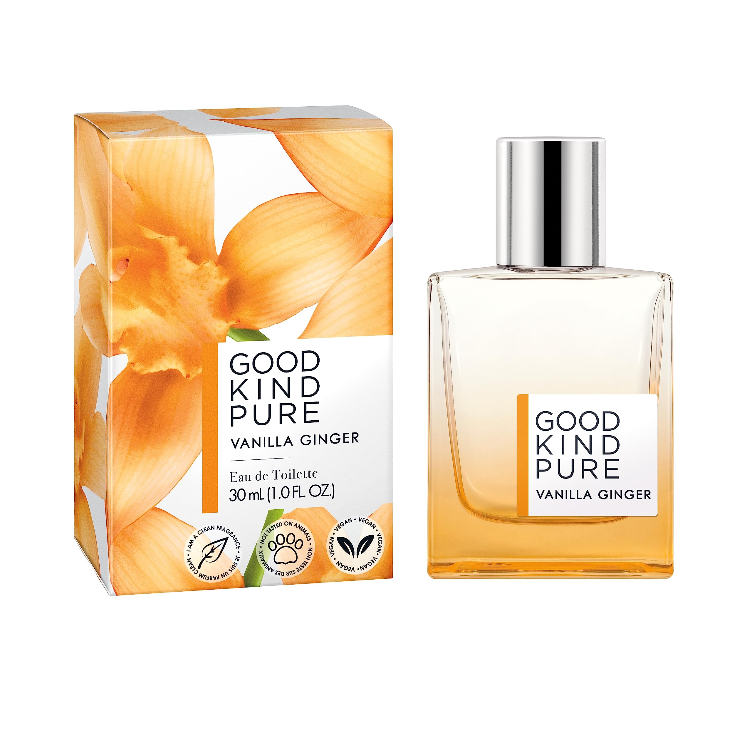 Good Kind Pure Vanilla Ginger Eau De Toilette Spray - Energizing, Gourmand Fragrance - A Blend Of Casablanca Lily & Warm Vanilla