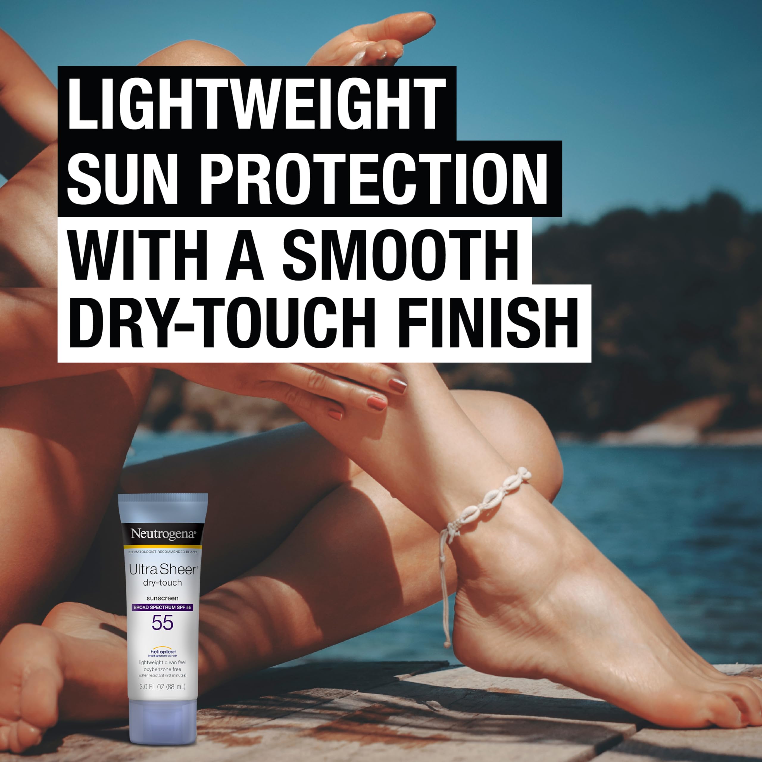 Neutrogena Ultra Sheer Dry-Touch Sunscreen Broad Spectrum Spf 55, 3 Fl. Oz.