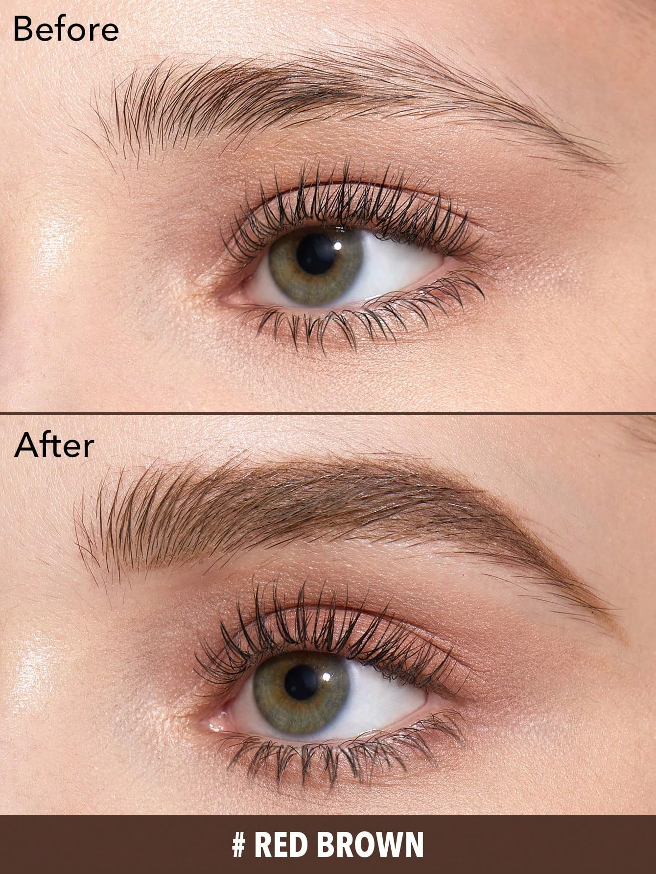 Sheglam Waterproof Eyebrow Cream Gel Long Lasting Highly Pigmented Shaping Filling Eye Brow Balm With Small Brush - Red Brown