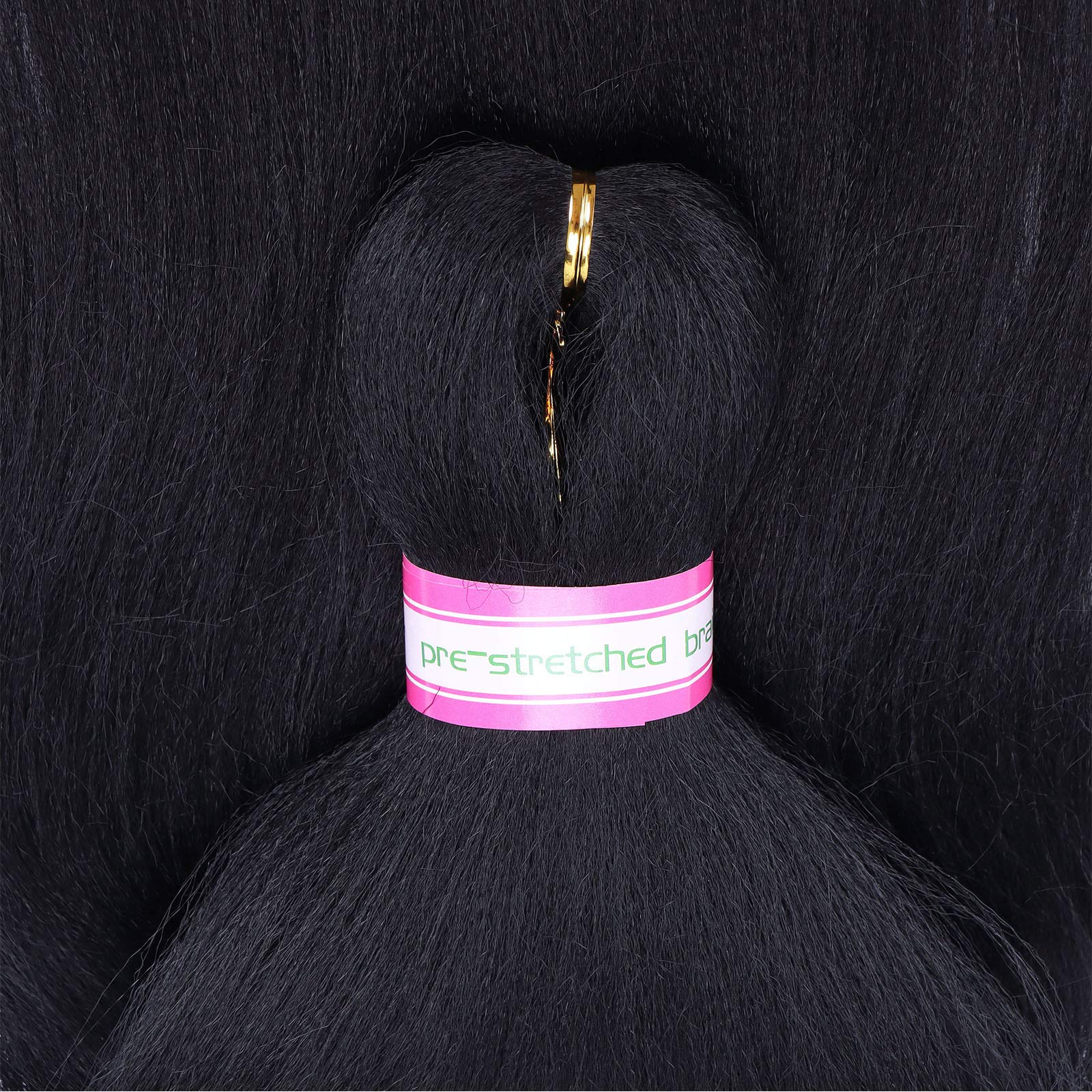 Black Braiding Hair Pre Stretched 20 Inch 8 Packs Braiding Hair Extensions For Crochet Box Braids Twists Locs Hair Itch Free Sof