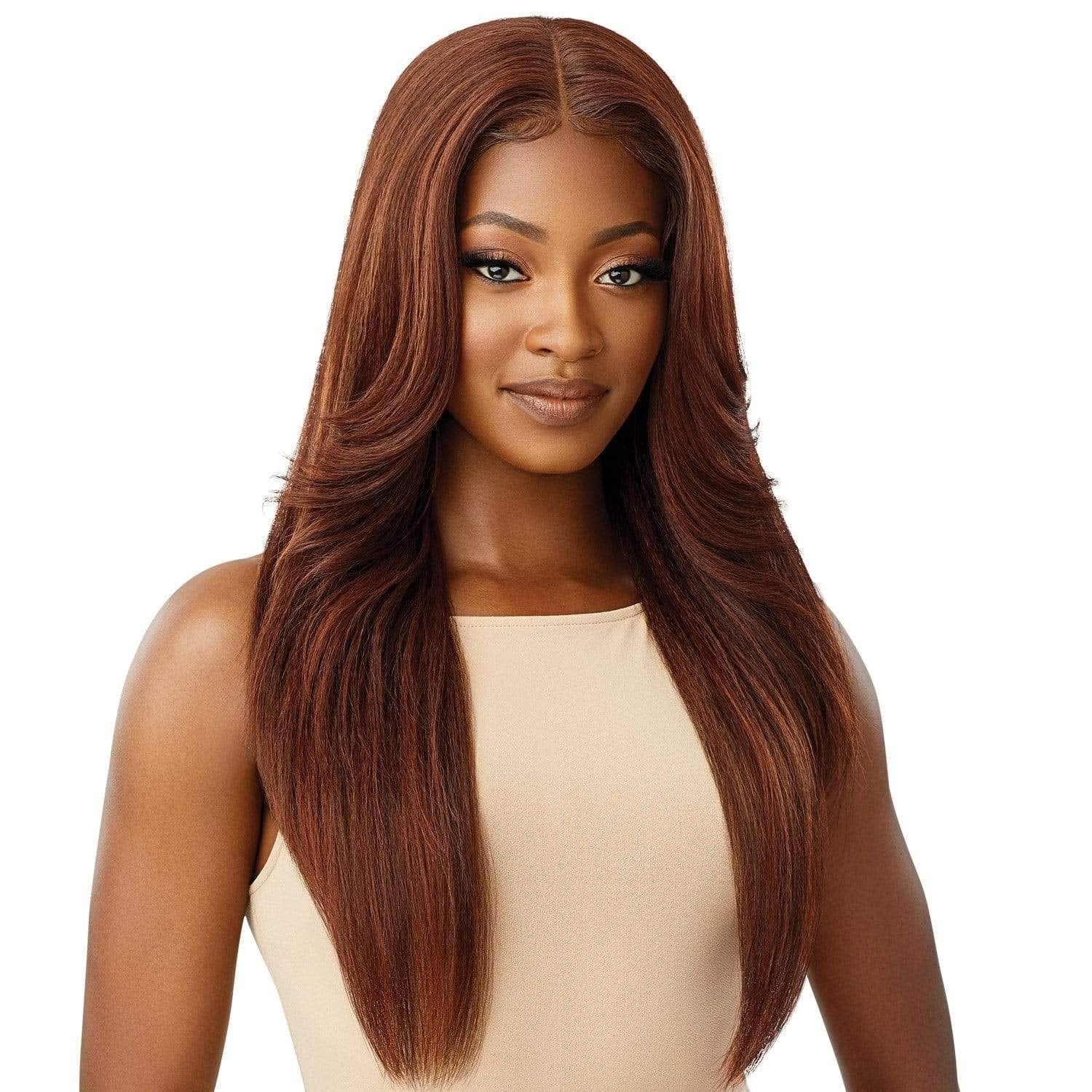Outre Synthetic Pre-Plucked HD Transparent Lace Front Wig- KIMORA (GIBRN)