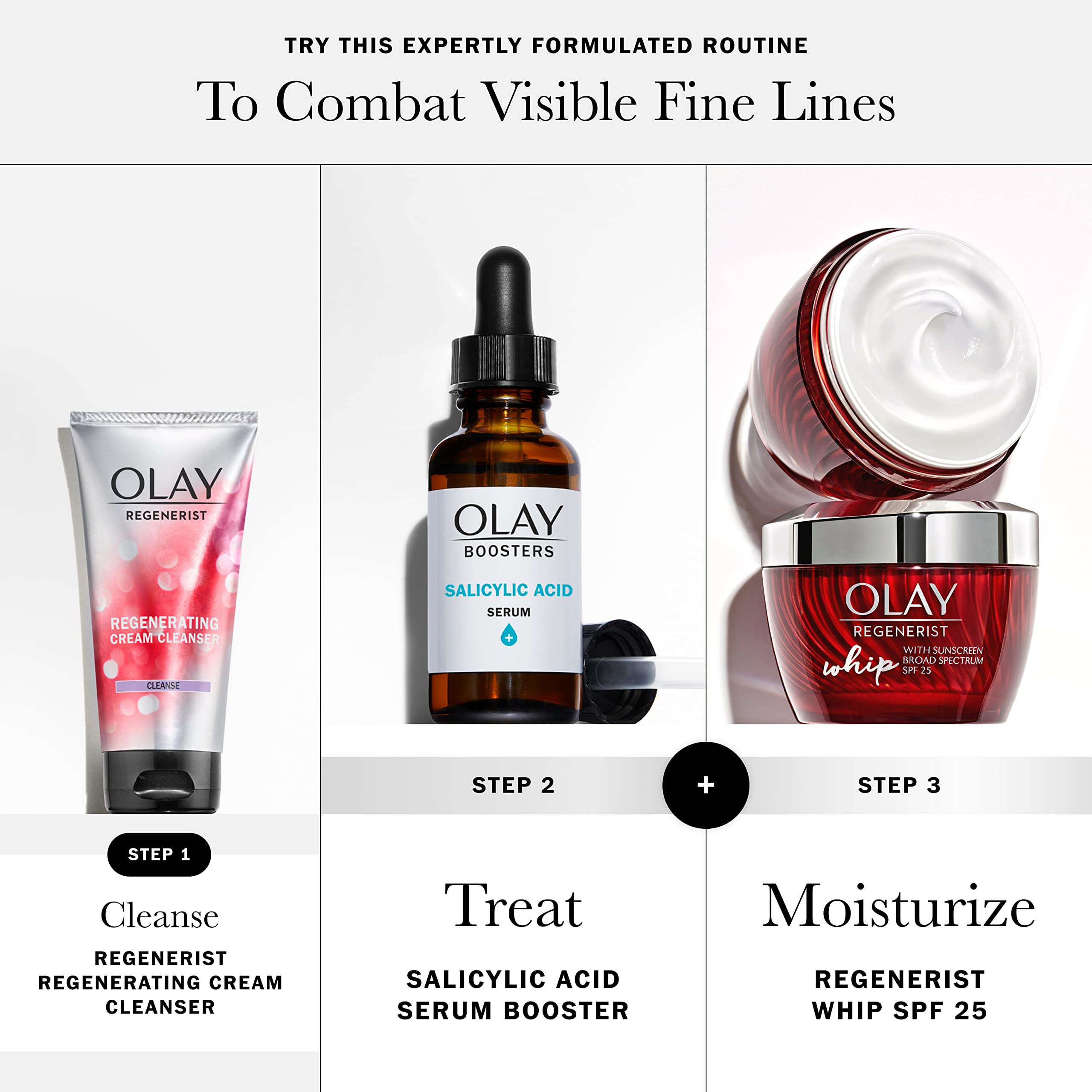 Olay Salicylic Acid Serum, Fragrance-Free Exfoliating Booster, 1 Oz