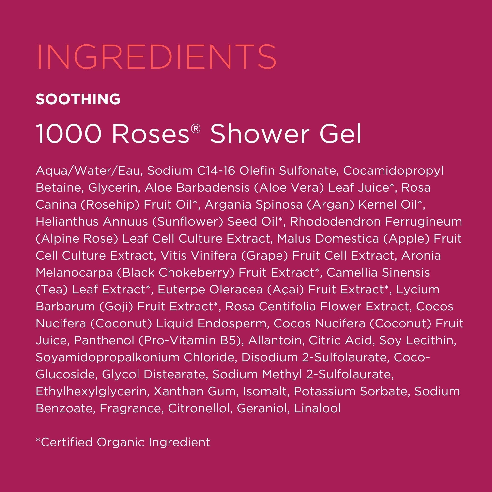 Andalou Naturals 1000 Roses Soothing Shower Gel, 8.5 Ounce