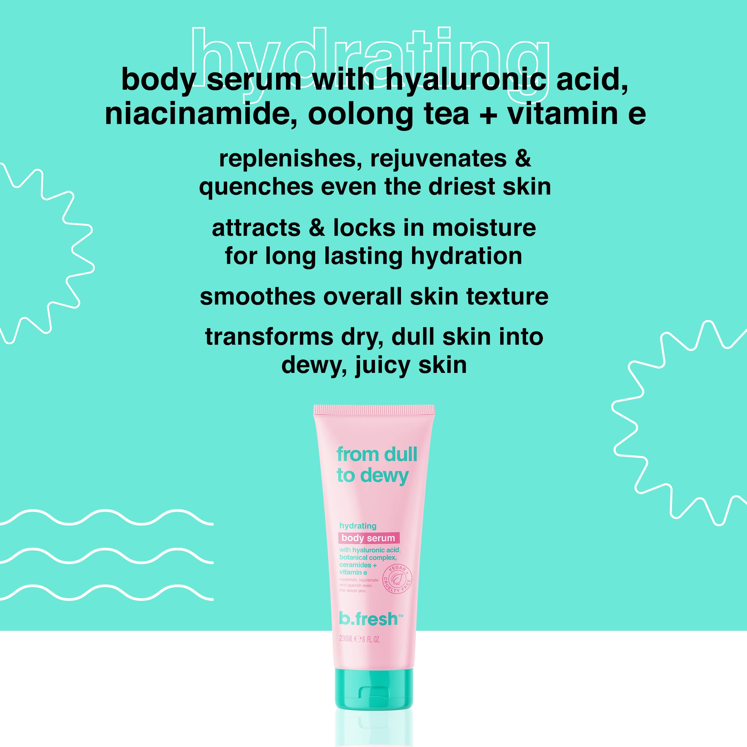 B.TAN Moisturizing Body Lotion | Hydrating Body Serum - Get Glowy, Soft Skin from Hyaluronic Acid, Botanical Complex, Ceramides