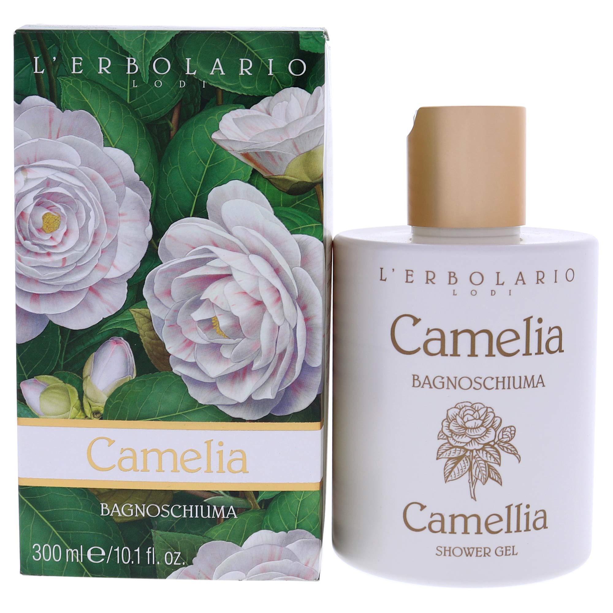 Lerbolario Camellia Shower Gel - Effective And Gentle Cleansing Action - Helps Skin Maintain Its Natural Moisture - Harmony Of L
