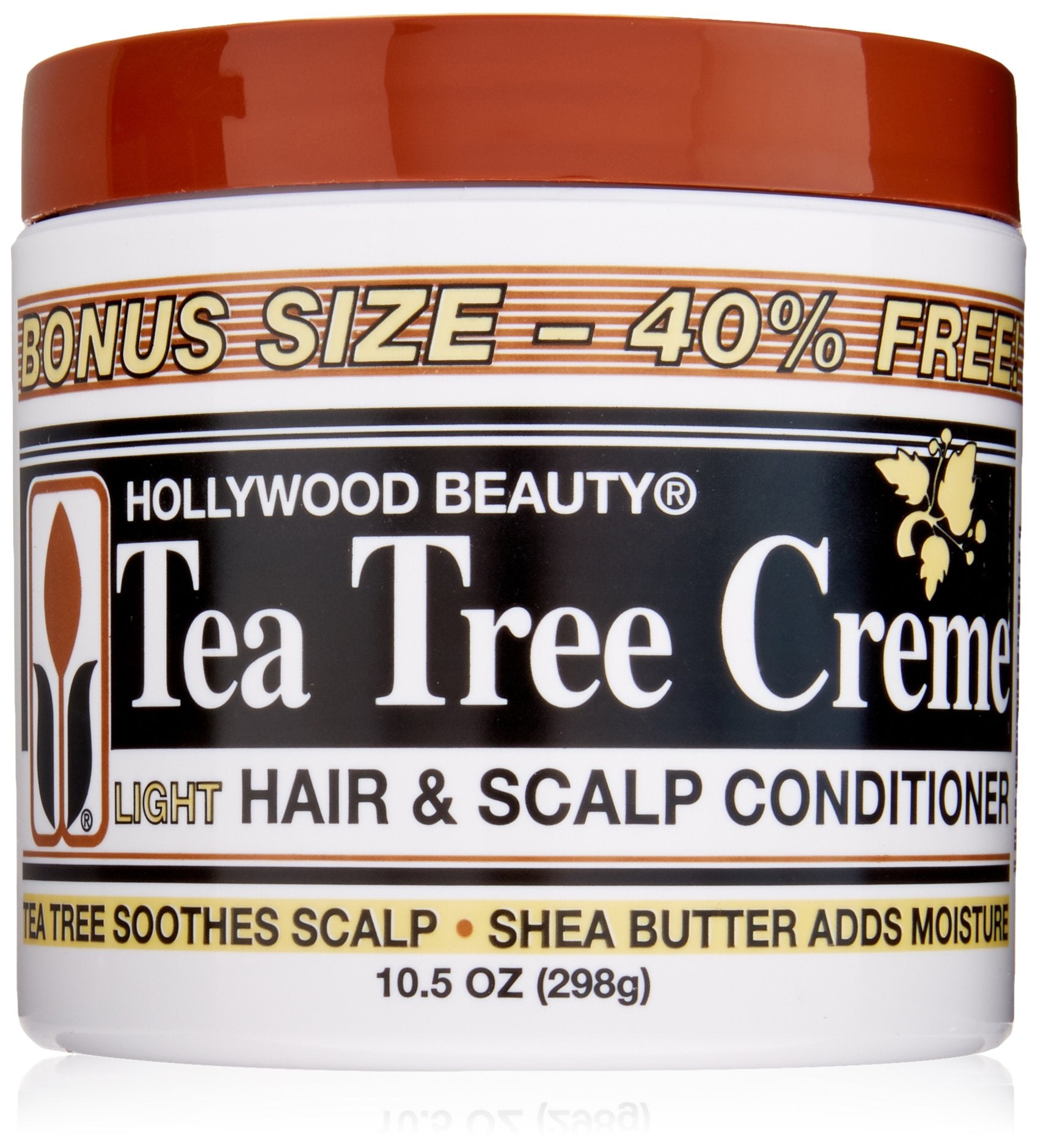 Hollywood Beauty Tea Tree Creme Hair and Scalp Conditioner, White , 10.5 Ounce
