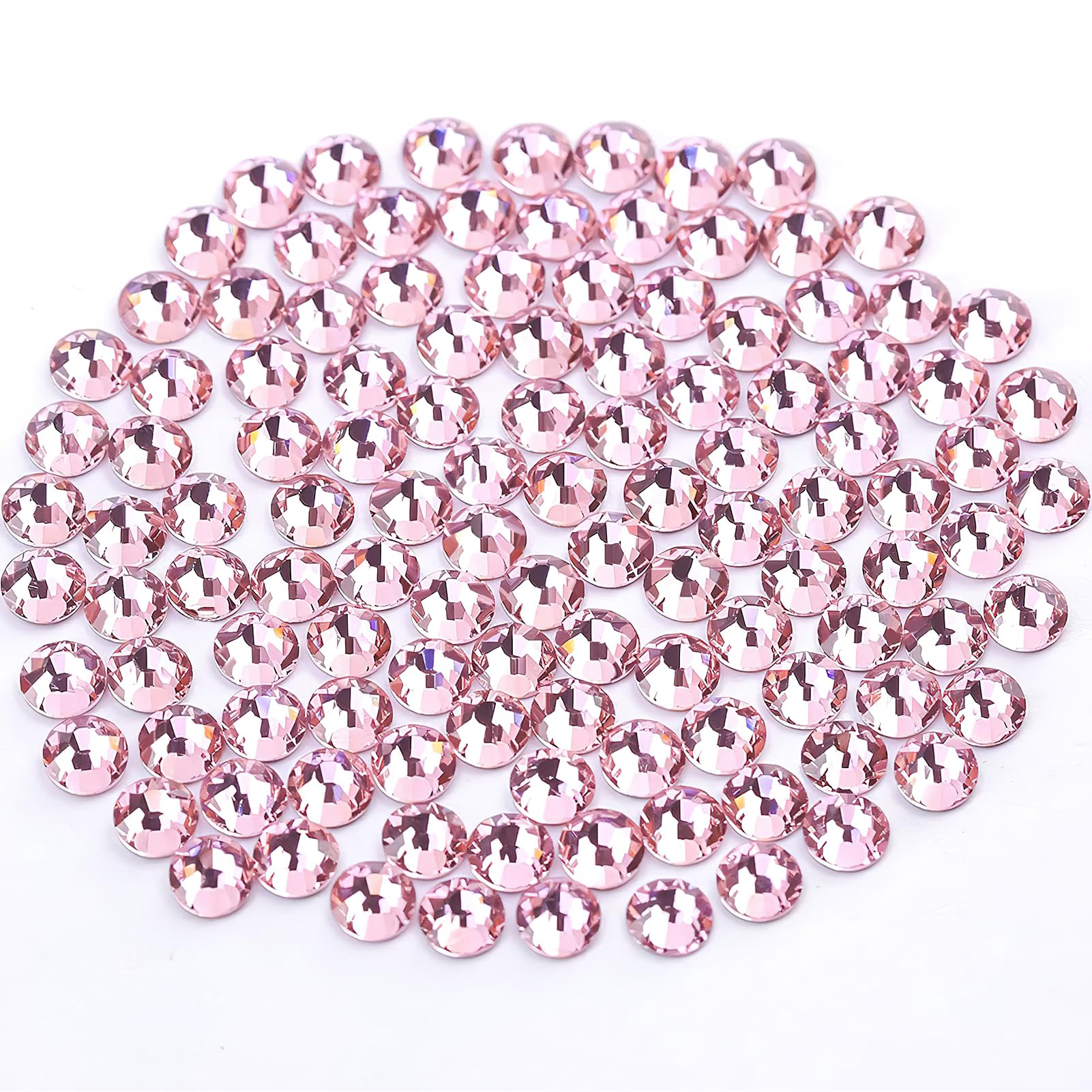 Novani 1440 Pieces Rhinestones, Flatback Crystal Gemstones Glass Rhinestones for Crafts Makeup Nail Art and DIY Decorations, Pin
