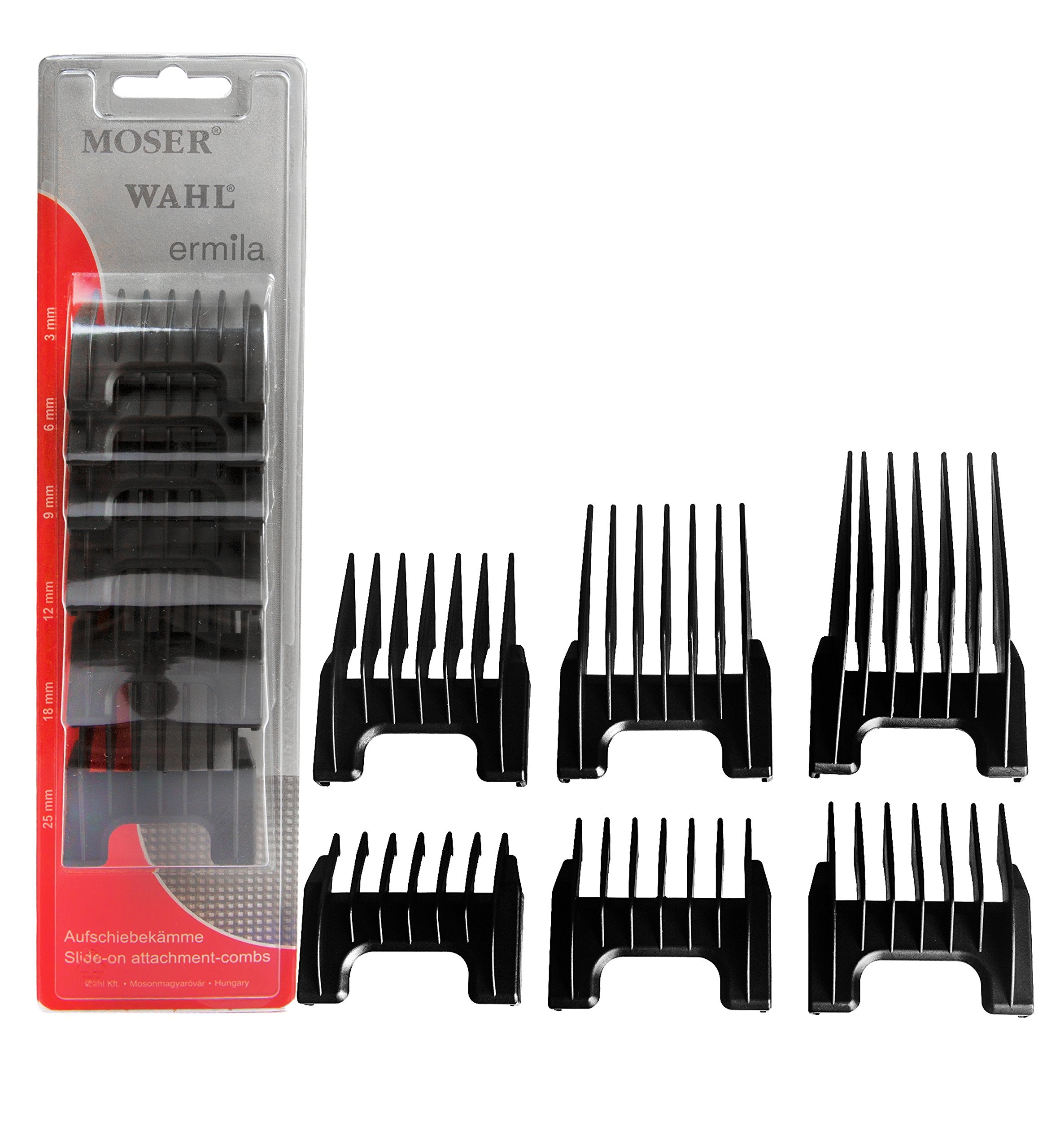 Wahl Professional Detachable Clipper Cutting Guide Set, 6 Piece Set Fits Wahl ChromStyle Pro, Sterling Li+Pro, Big Mag Clipper -