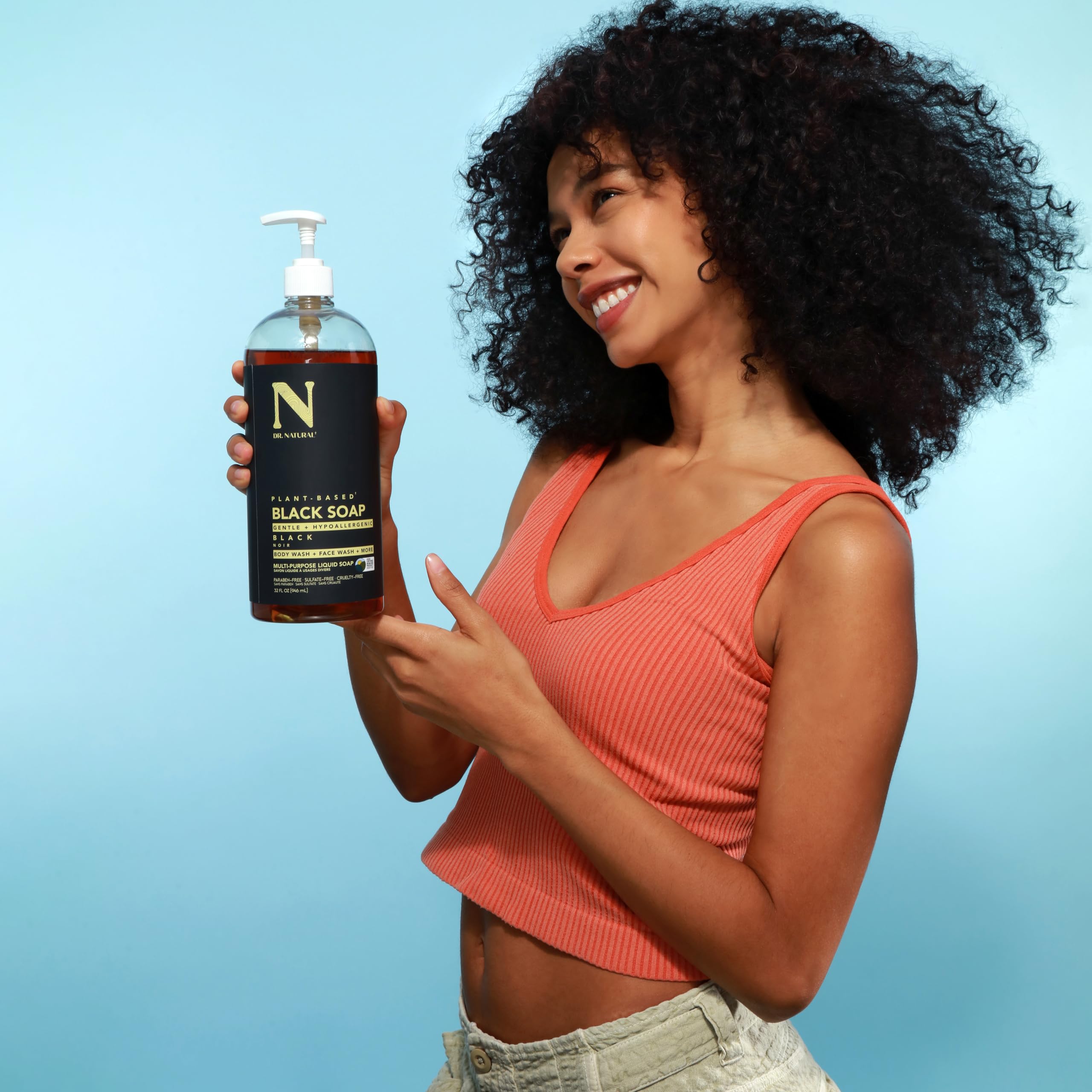 Dr Natural 32Oz Castile Soap (Black, 32Oz)