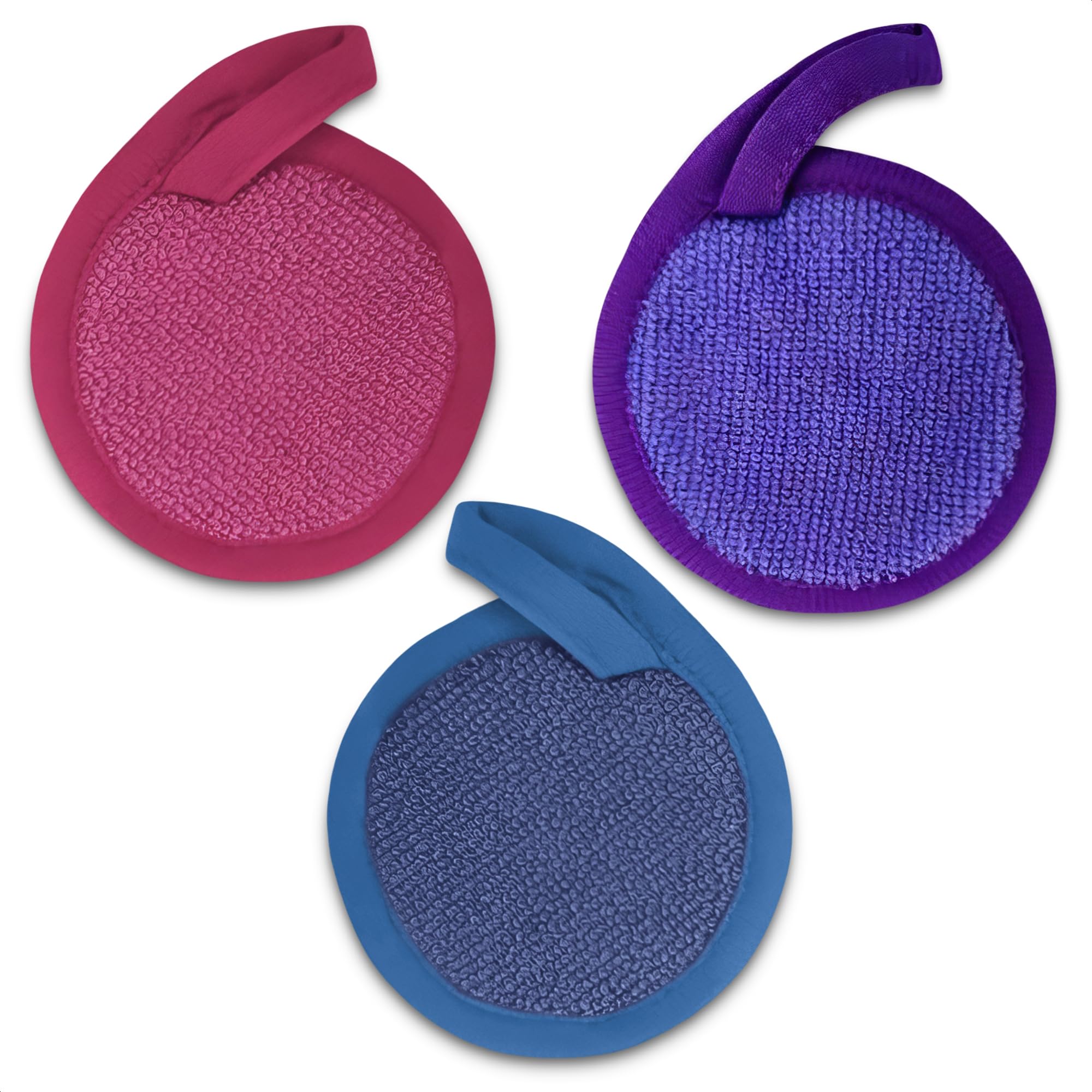 Makeup Remover Cloth Exfoliating Face Scrub - 3Pcs Microfiber Cloth Facial Blackhead Remover Reusable Eye Makeup Remover Pads Fa