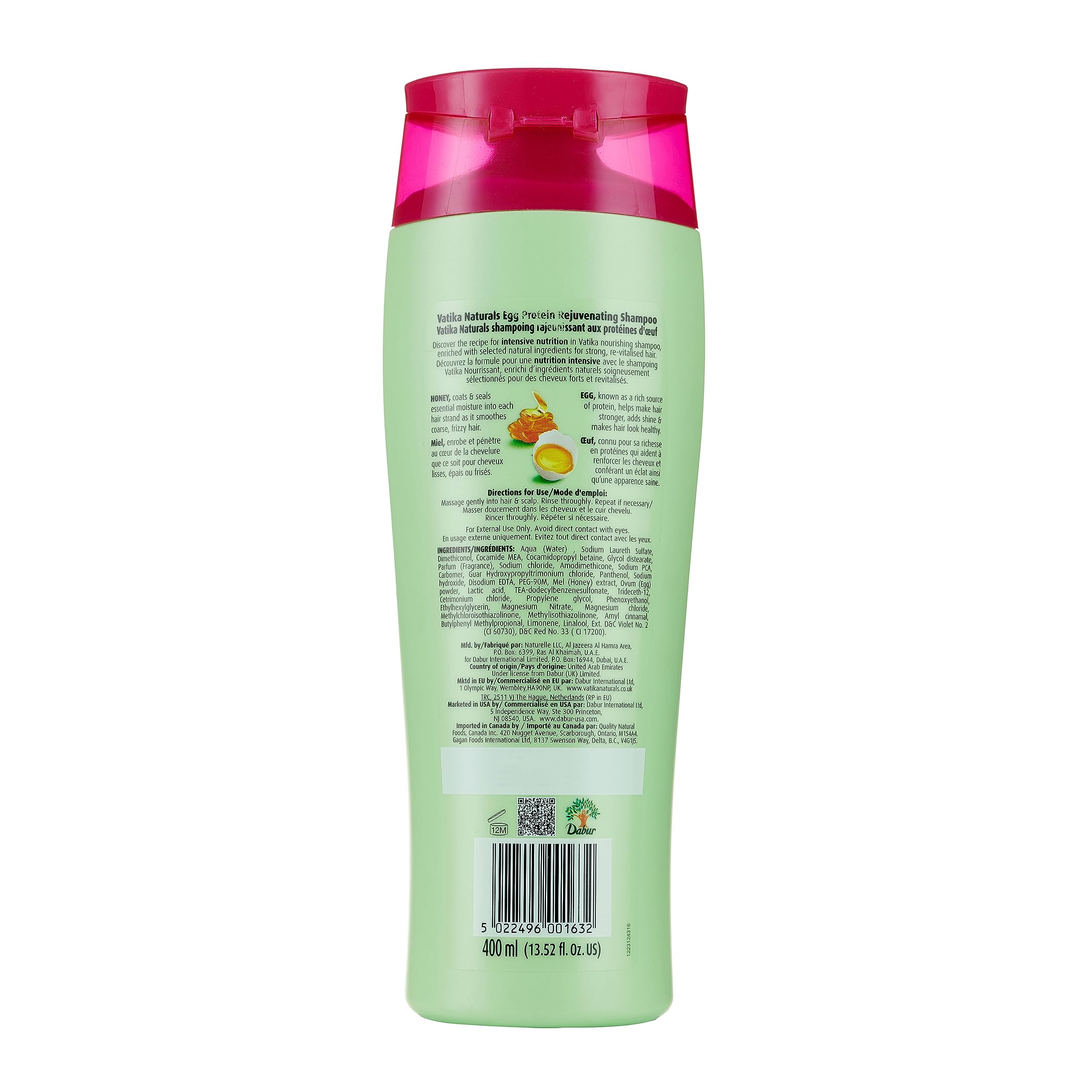 Dabur Vatika Naturals Shampoo For Women - Nourish And Rejuvenate Your Natural Hair - Strengthening & Moisturizing Hair Cleanser