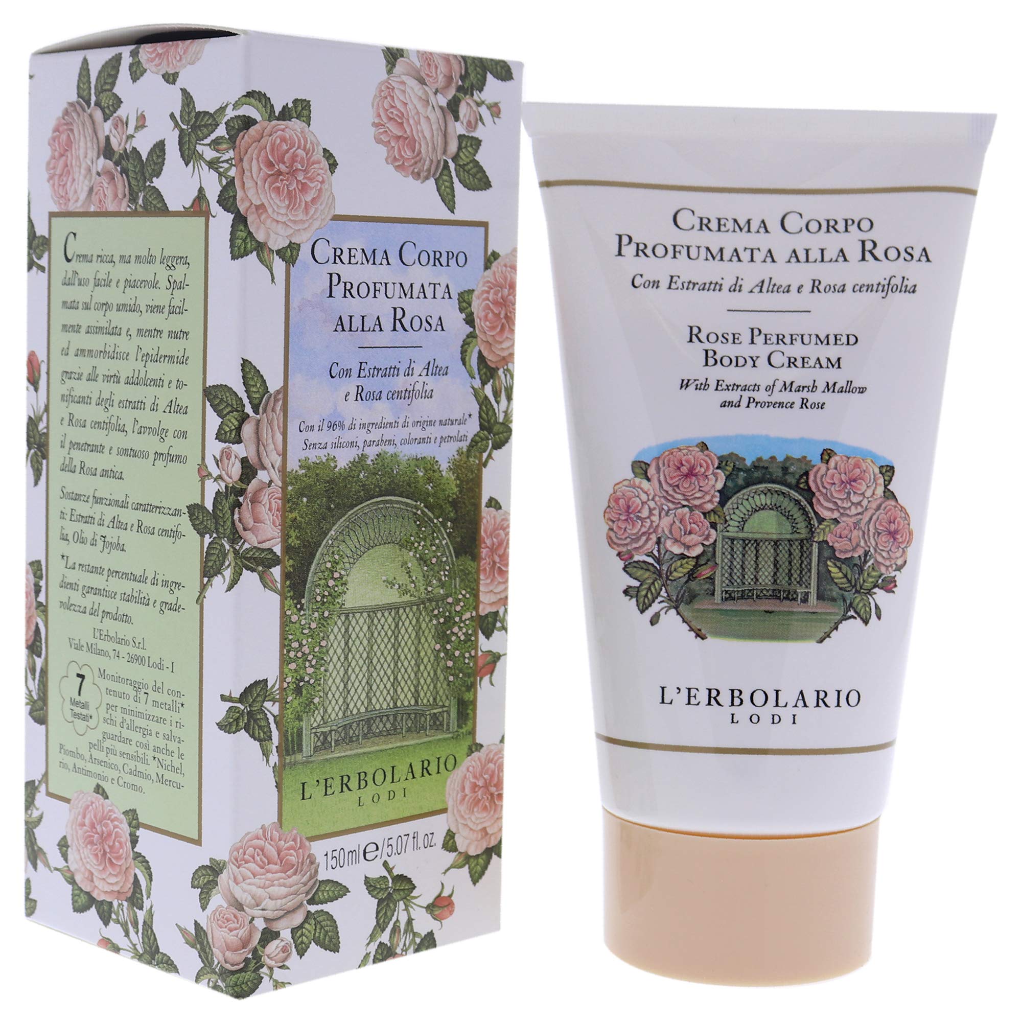 Rose Perfumed Body Cream By Lerbolario For Unisex - 507 Oz Body Cream