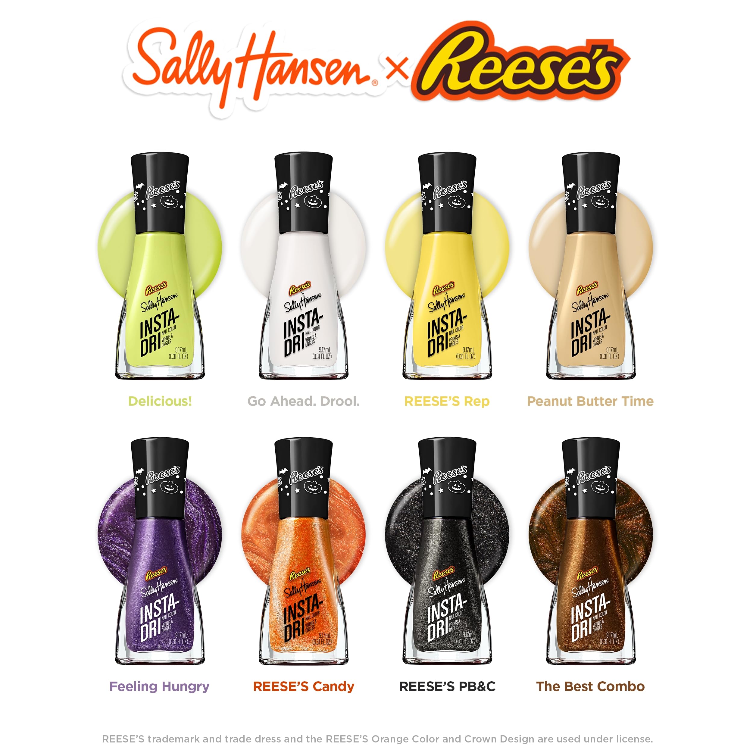 Sally Hansen Insta-Dri, The Best Combo, Nail Polish Quick Dry, One-Coat Application, Doesn'T Chip, Long-Lasting, Perfect For On