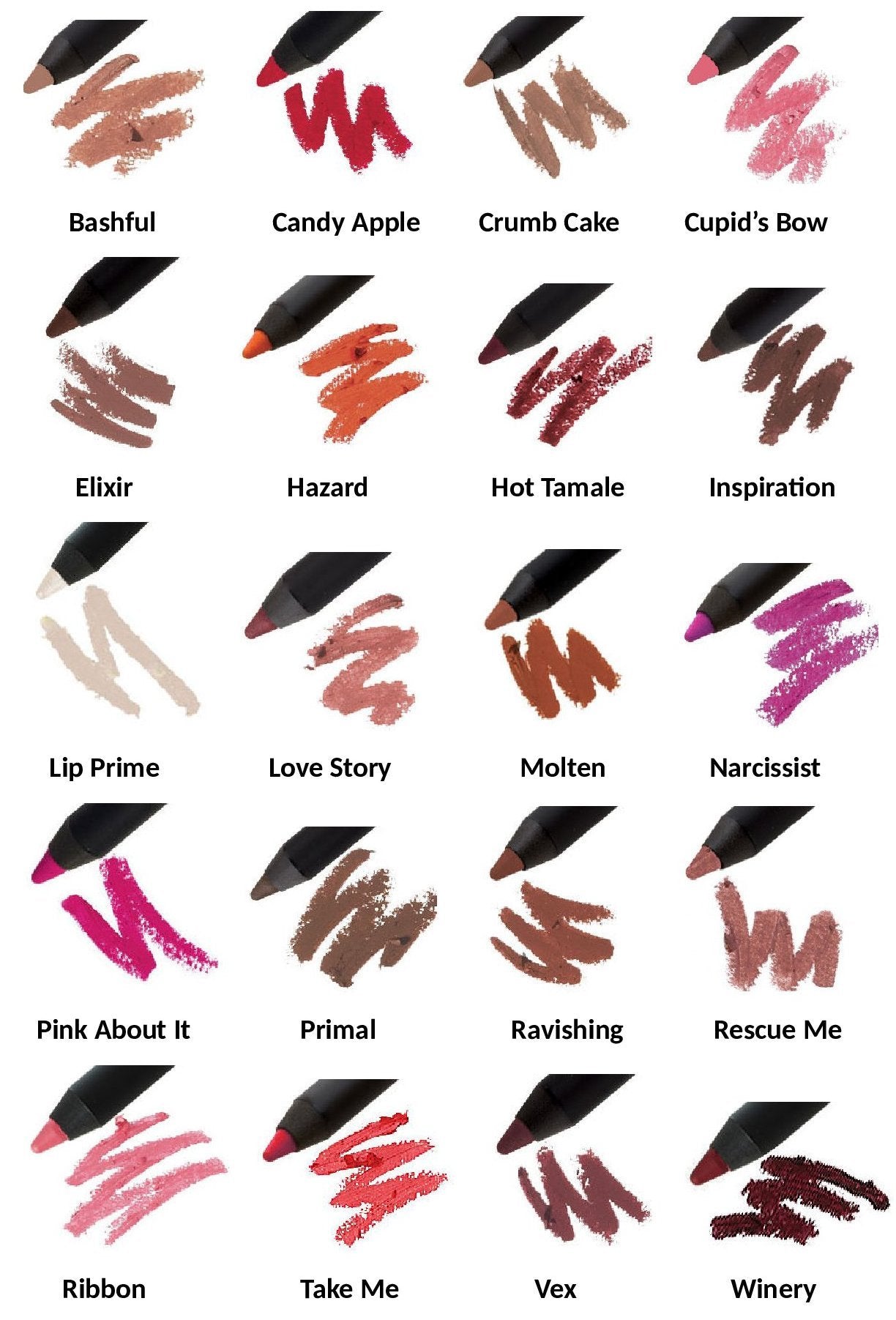 Jolie Waterproof Ultimate Lip Liner Pencil - Primal (A Chestnut Brown)