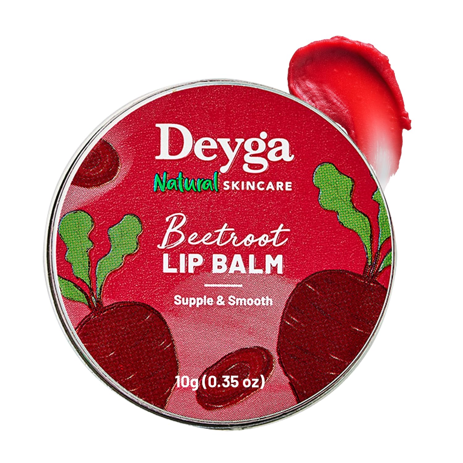 Deyga Beetroot Lip Balm Classic (Pack Of 2) | Lip Care | For Dry & Chapped Lips | For Pigmented Lips | For Women & Men