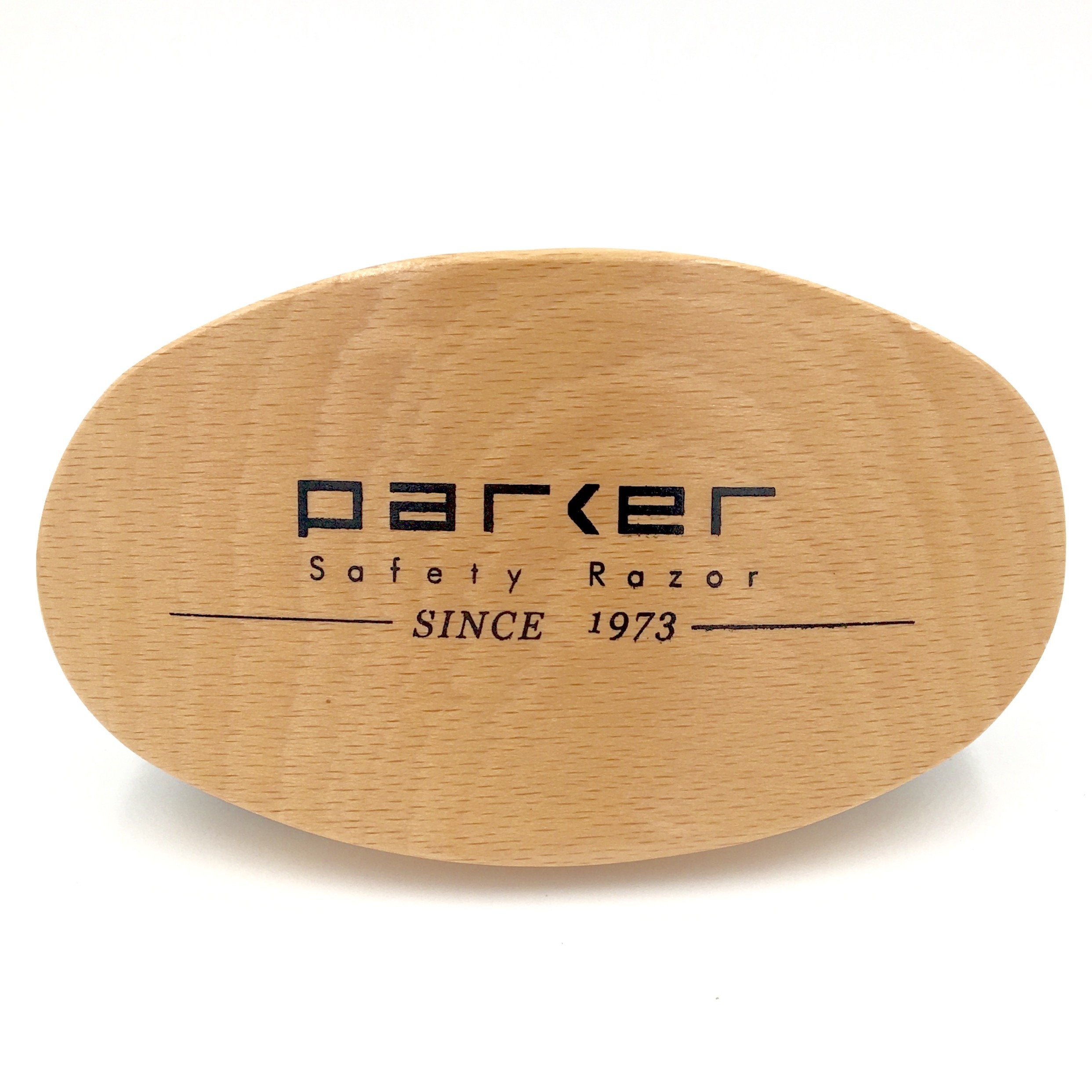 Parker Natural Boar Bristle Military Style Hair and Beard Brush with Genuine Beechwood Handle, Perfect for Styling and Grooming