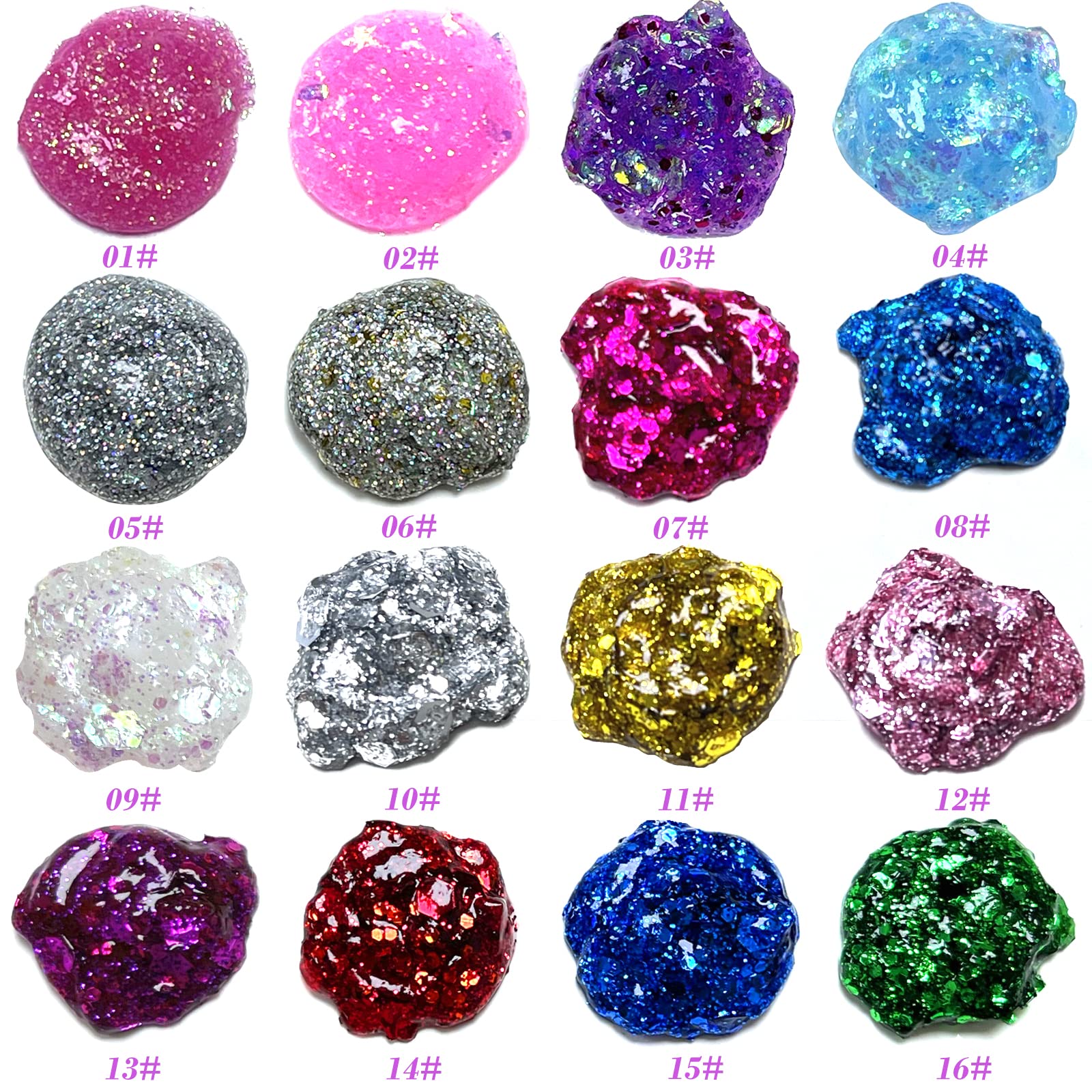 Holographic Face Glitter Gel Body Shimmer Makeup for for Hair, Face, Clavicle, Arm, Nail, Eyeshadow, Long Lasting Waterproof Par
