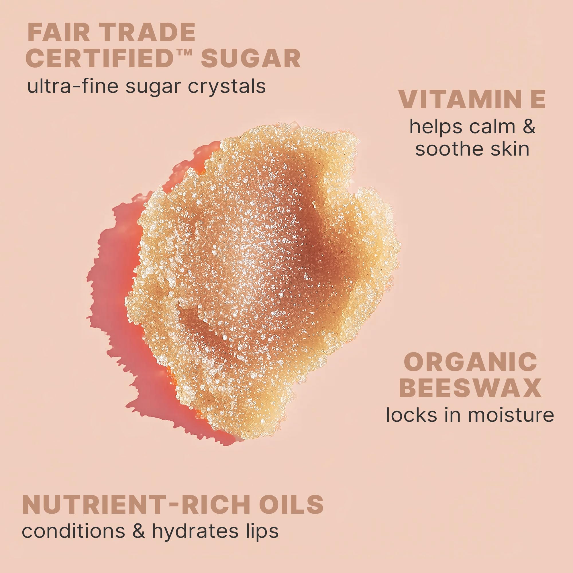 Organic Lip Scrub Vanilla - Lip Scrubs Exfoliator & Moisturizer, Lip Exfoliator Scrub, Sugar Lip Scrubs, Lip Sugar Scrub, Lip Ca