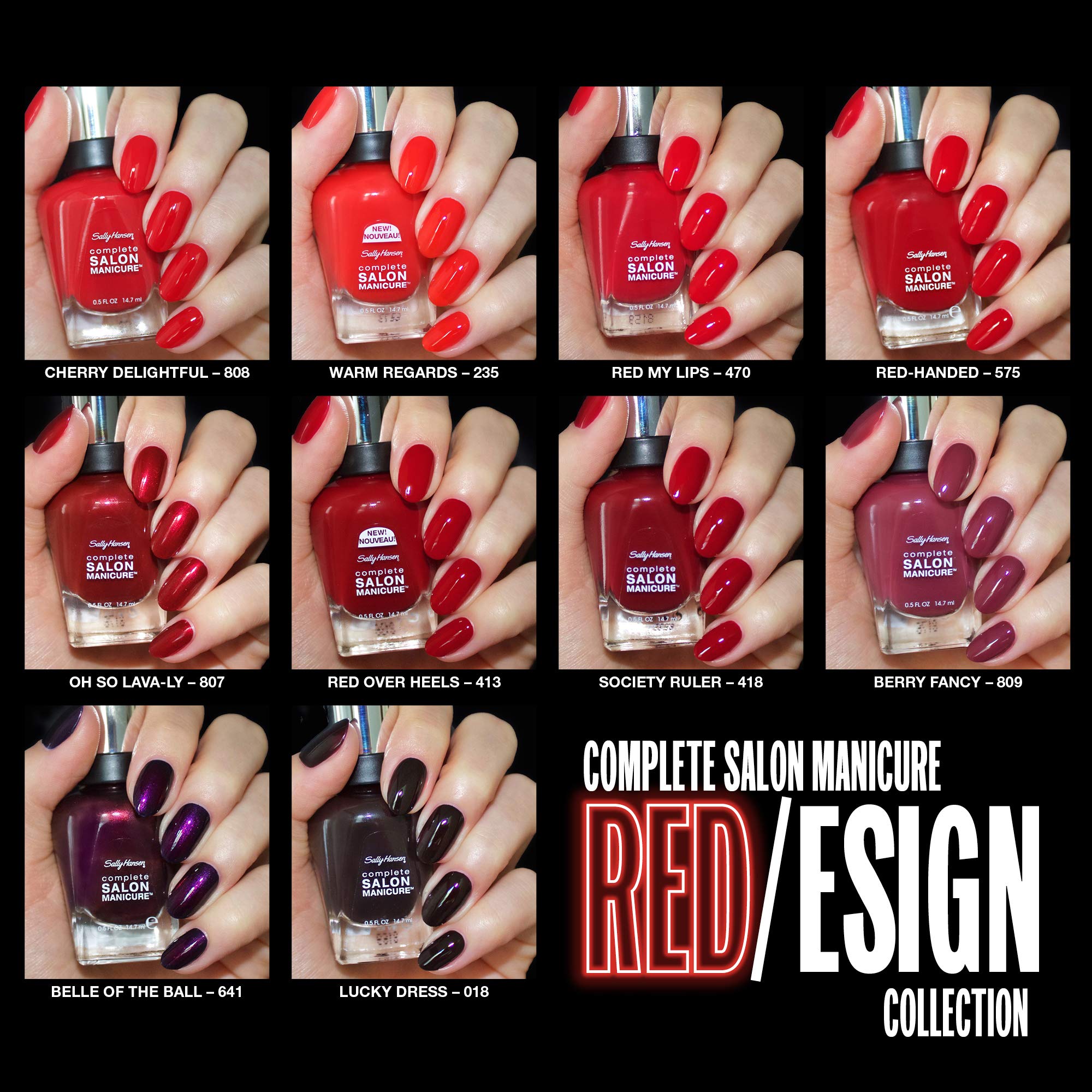 Sally Hansen - Complete Salon Manicure Nail Color, Reds