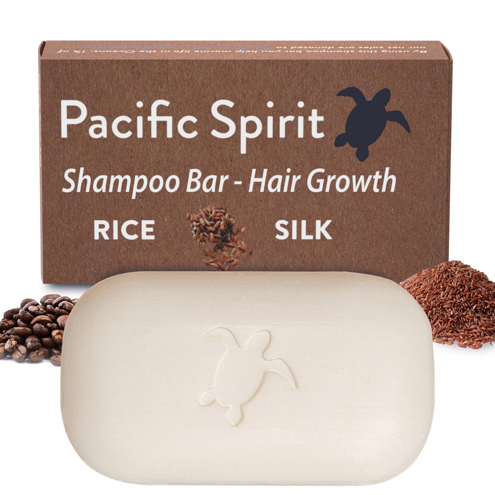 Pacific Spirit Rice Water Shampoo Bar And Conditioner For Hair Growth. For Fine & Thinning Hair - Citrus Scent - Gentle Foam, Sl