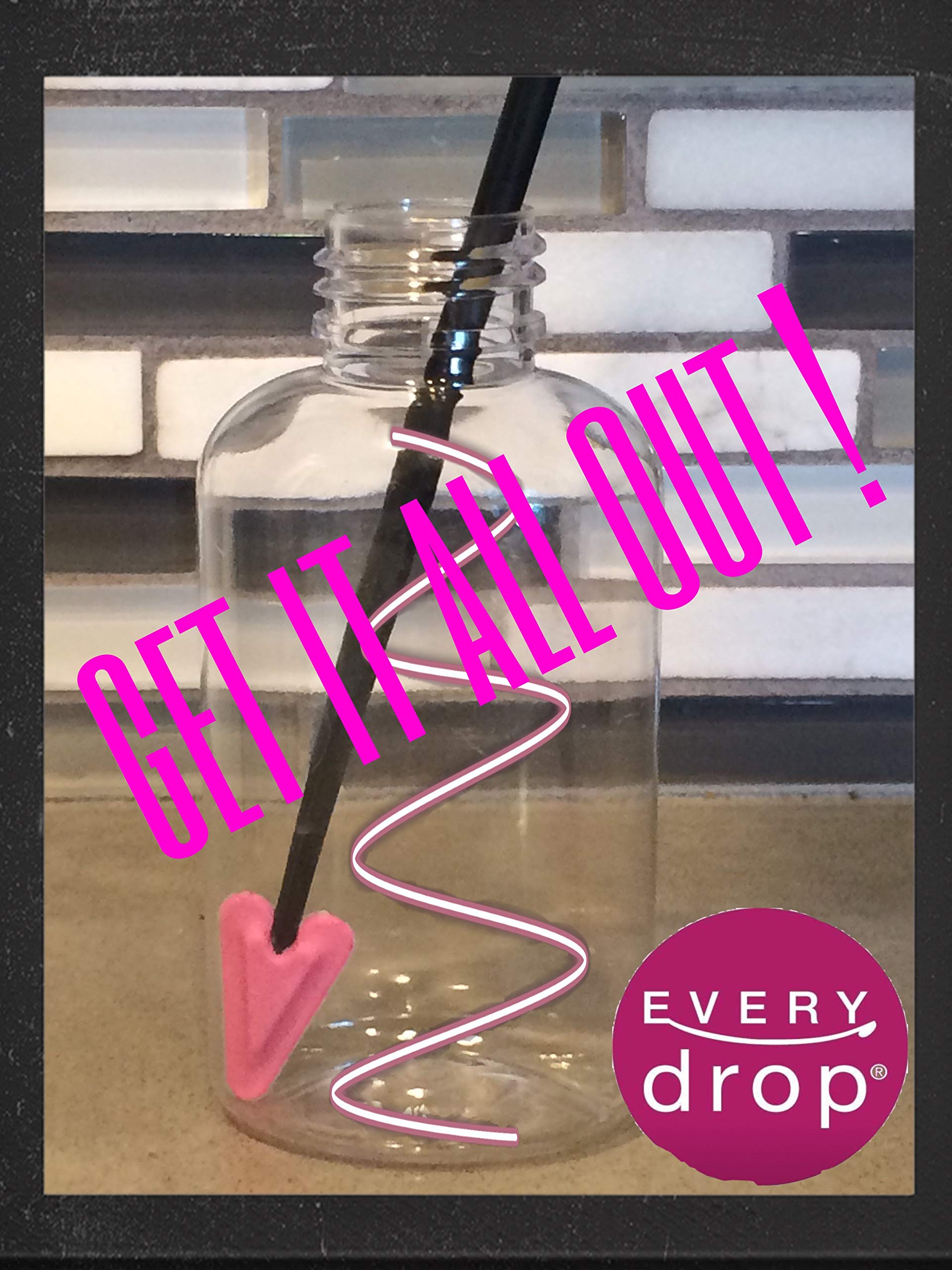 Every drop Beauty Spatula 8, only product with ADDITIONAL under bottle rim feature, 2 Spatulas (most trapped product under bottl