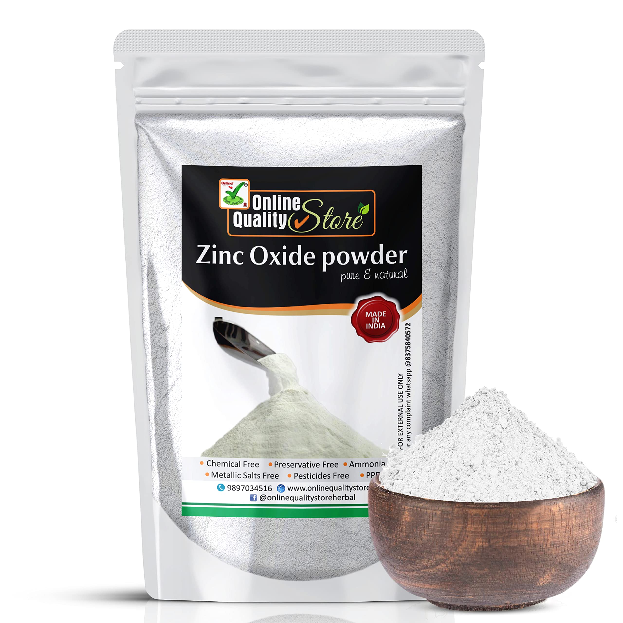 Online Quality Store zinc oxide |zinc oxide powder for face|zno powder|zinc oxide powder for skin |zno nonnano particles |zinc 