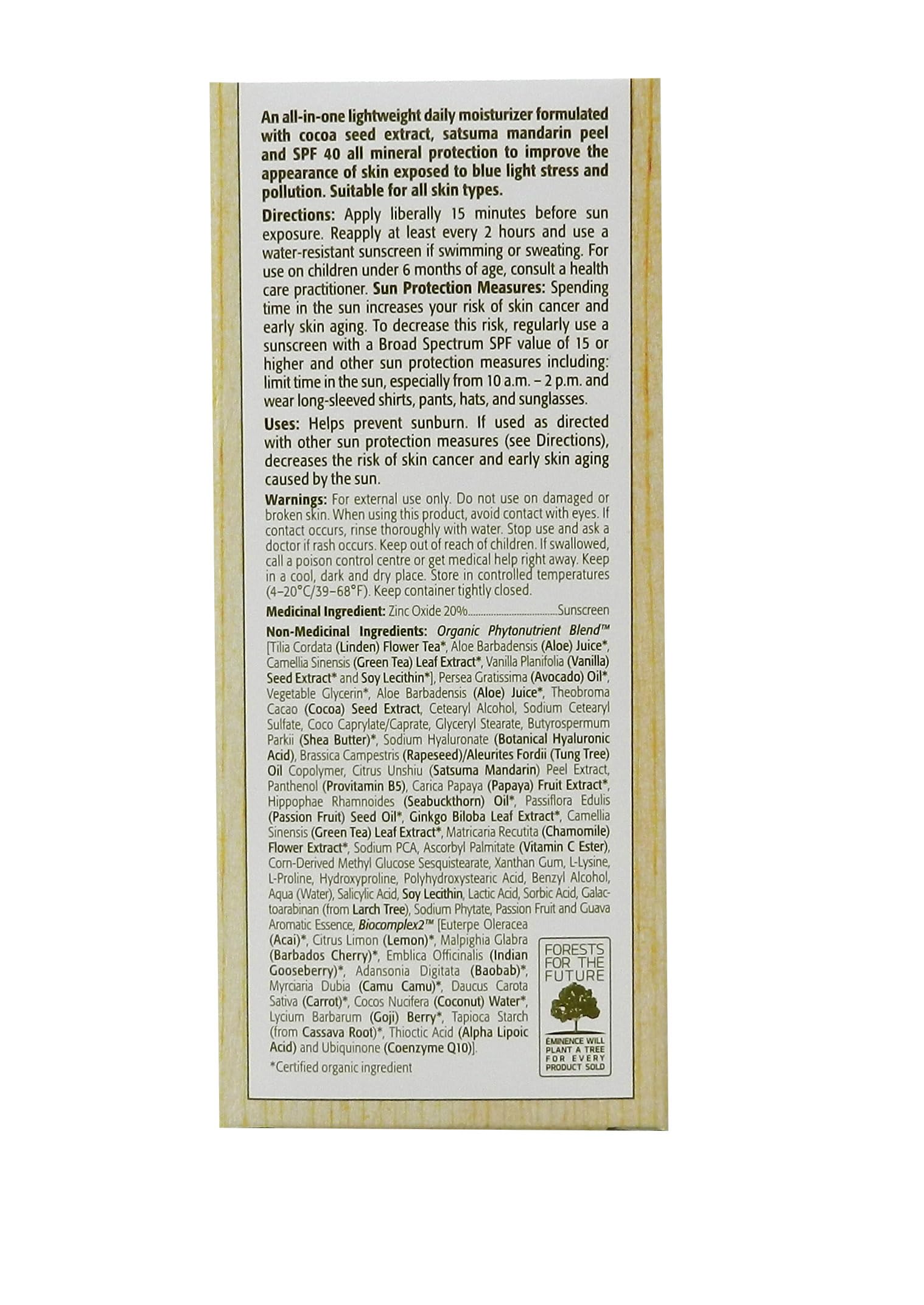Eminence Lilikoi Daily Defense Sport Sunscreen Spf 30 Water Resistant, 5 Ounce