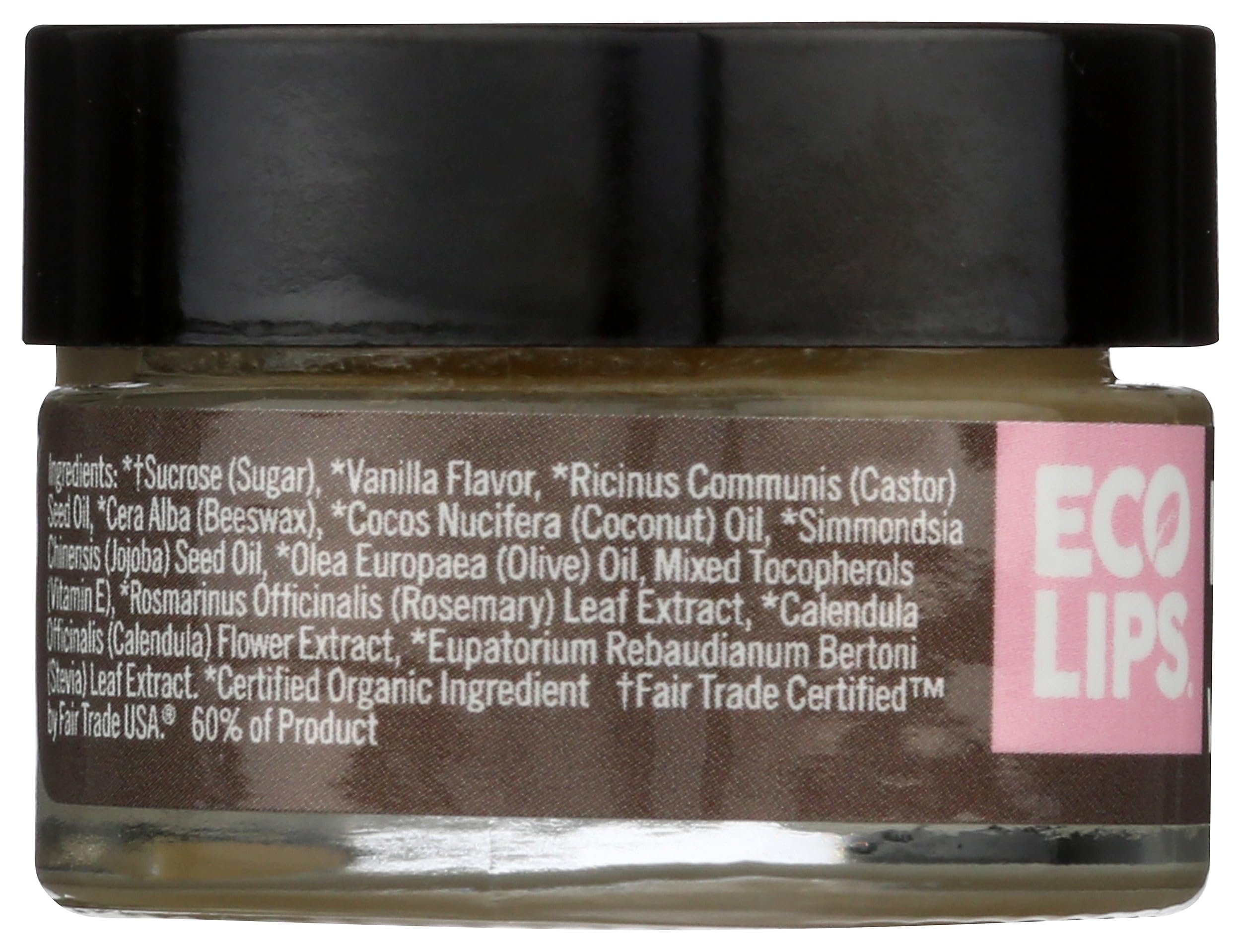 Ecolips Ecolips Organic Lip Scrub, Vanilla Bean, 0.5 Ounce