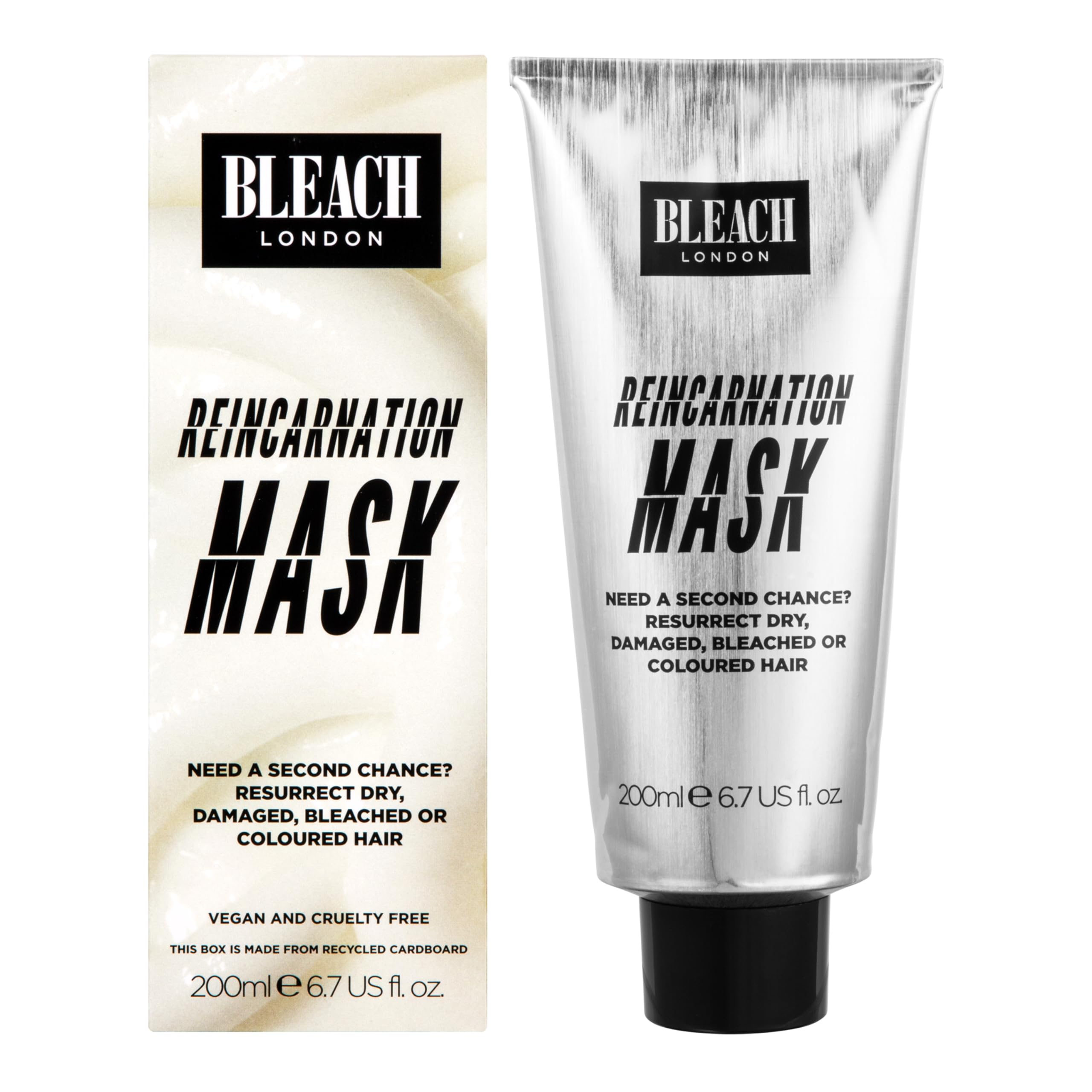 BLEACH LONDON Reincarnation Mask - Nutrient Rich, Repairs & Hydrates Dry, Damaged, Bleached or Coloured Hair, Vegan, Cruelty Fre