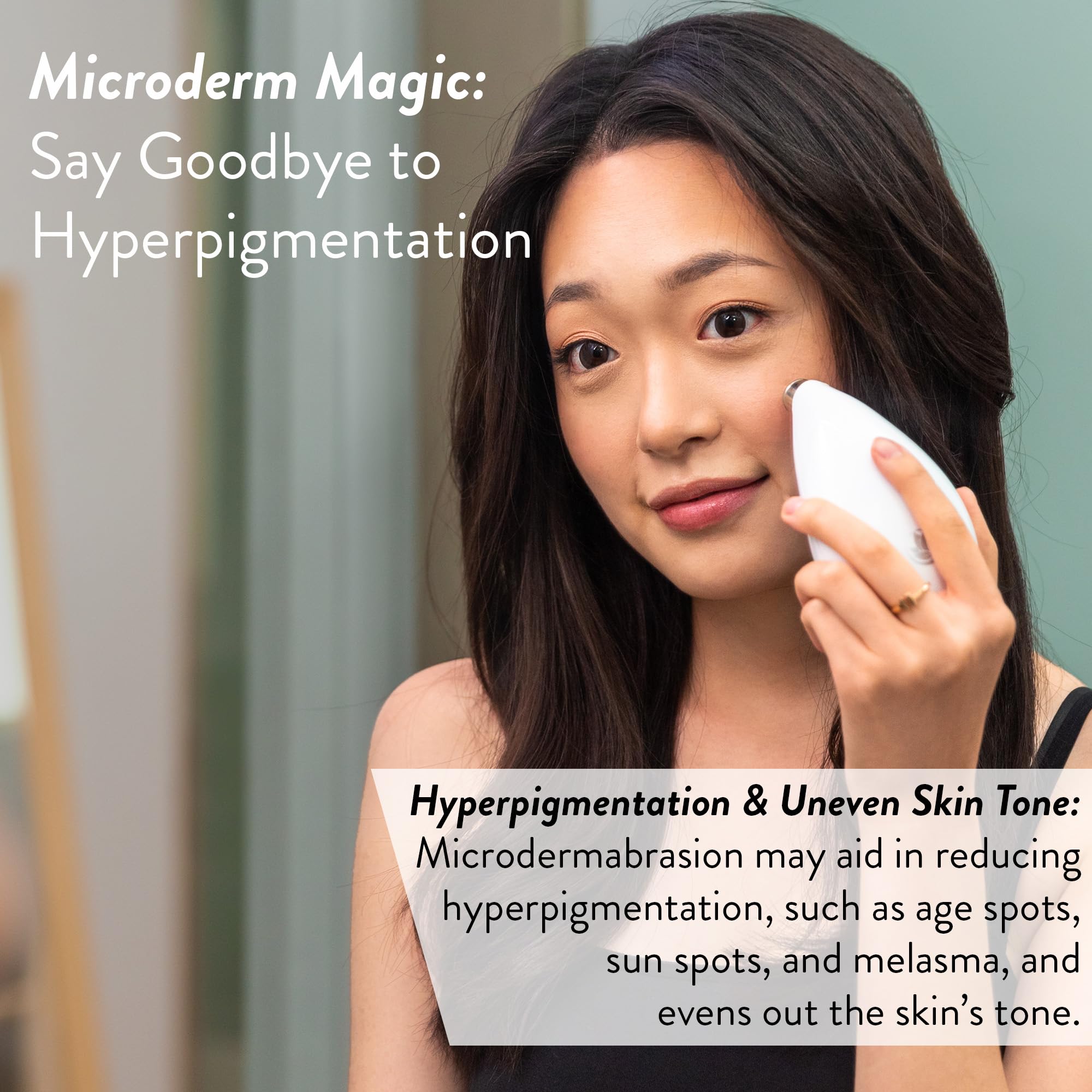 Microderm GLO Diamond Microdermabrasion Machine - Best Gift for Women - Dermabrasion & Anti Aging Wrinkle Skincare - Home Facial