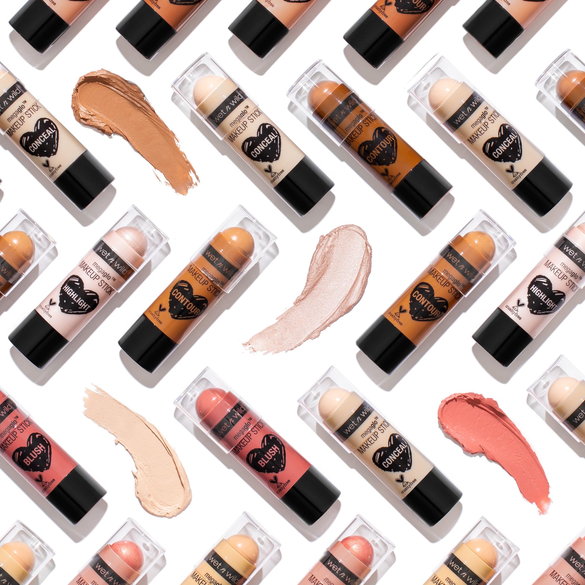 Wet N Wild Megaglo Makeup Stick, Buildable Color, Versatile Use, Cruelty-Free & Vegan - Glitzed Spell