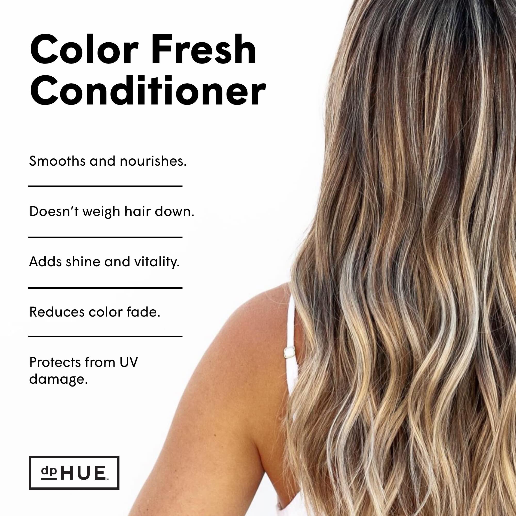 dpHUE Color Fresh Conditioner, 6.5 oz - Moisturizing Conditioner for Color-Treated Hair with Kumquat & Sunflower Seed Extract -