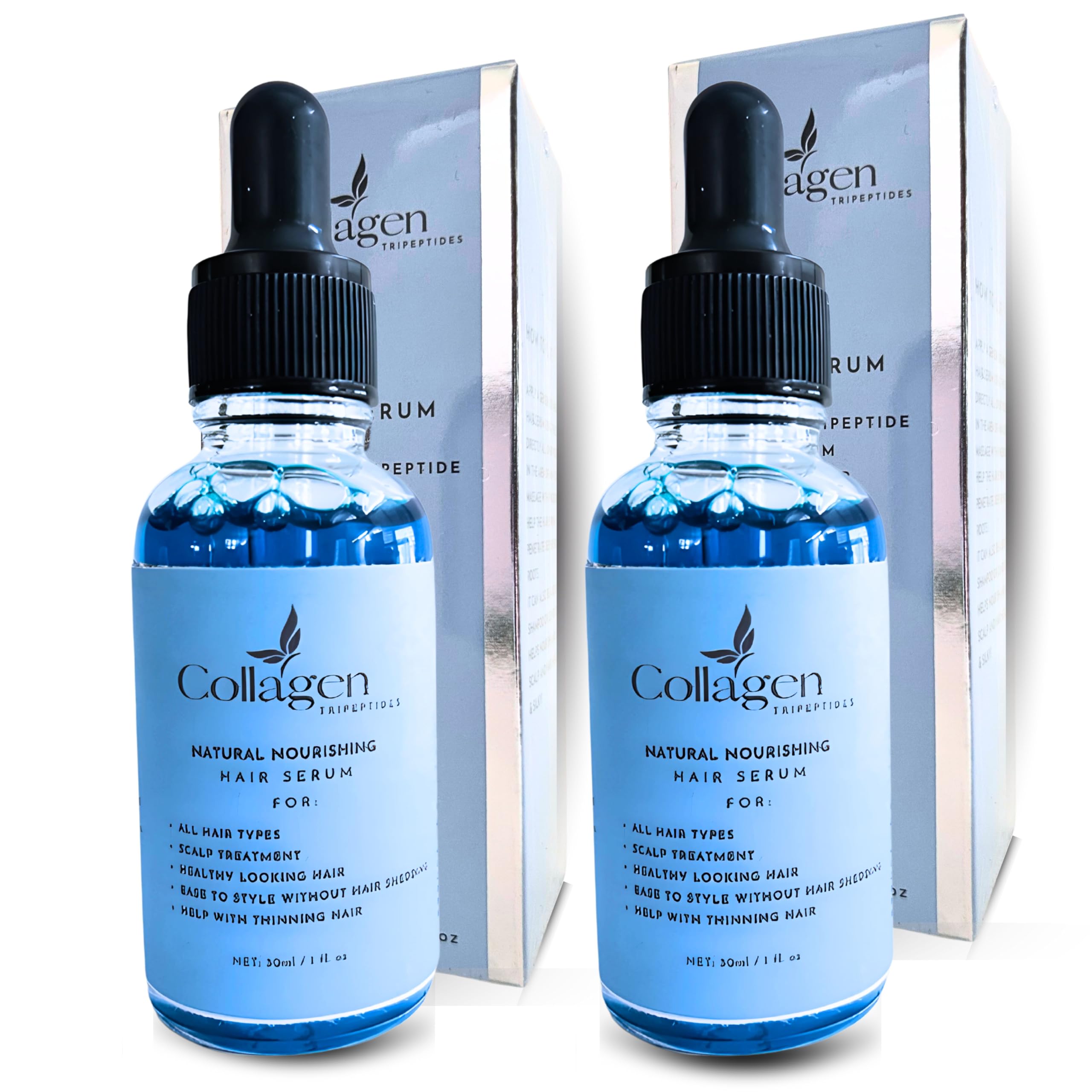 Collagen Tripeptides  GHKCu Thicker Fuller Looking Hair as soon as 79 weeks, 30ml  DHT Blocker For Thinning Hair, Nourishing