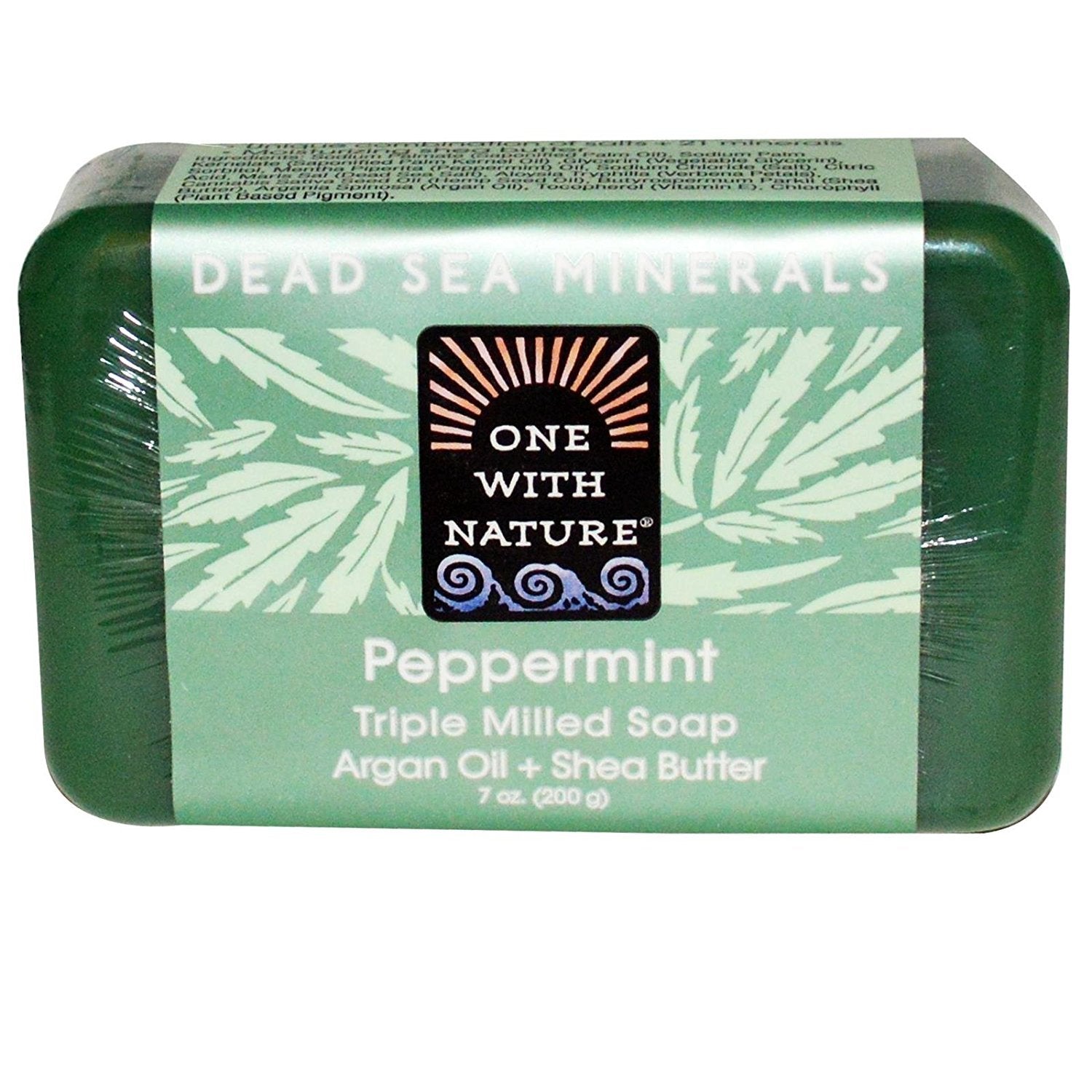 One With Nature Dead Sea Mineral Bar Soap Peppermint - 7 oz
