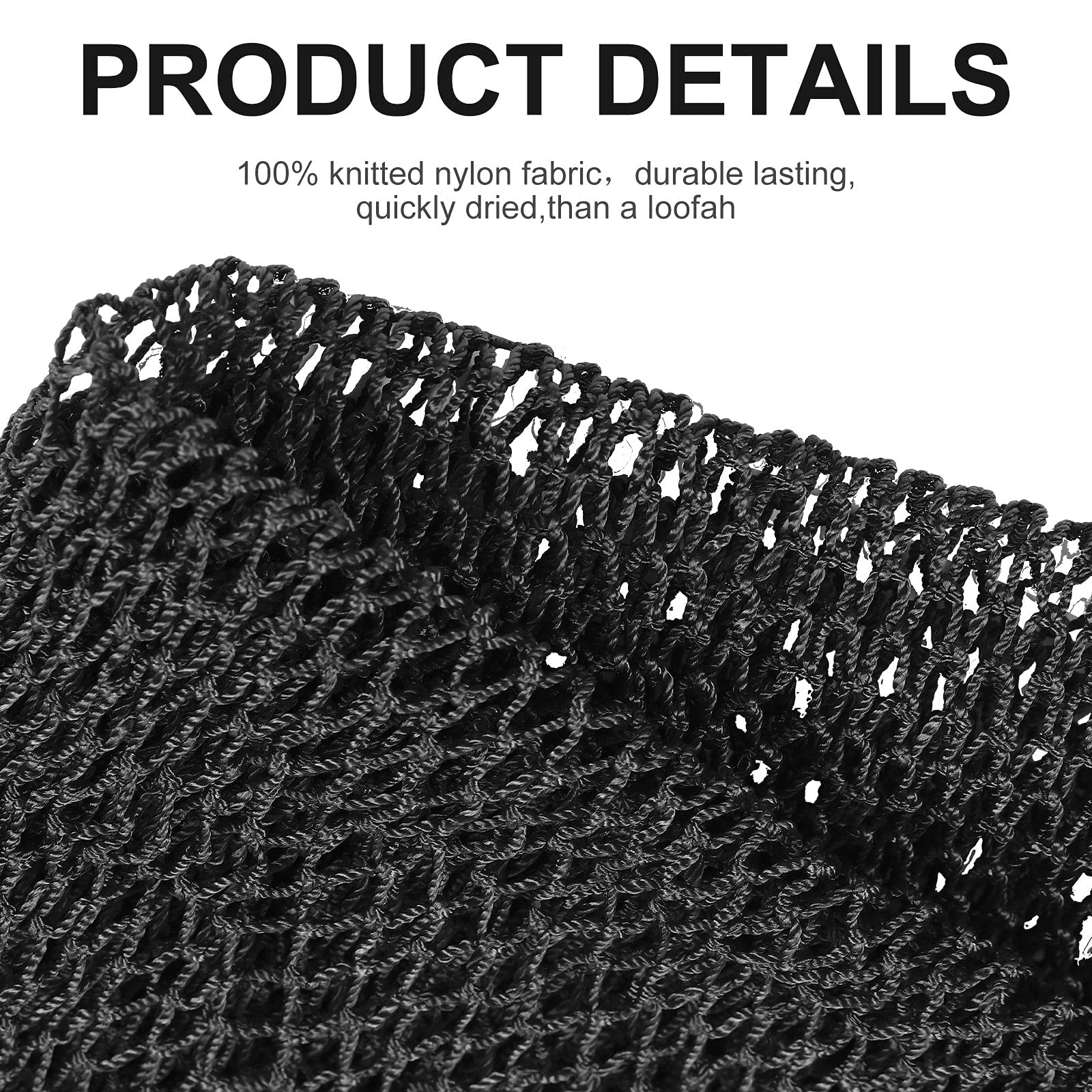 Geiserailie African Long Bathing Net Sponge Long Net Shower Body Scrubber Back Scrubber Skin Smoother Net Bathing Sponge For Dai