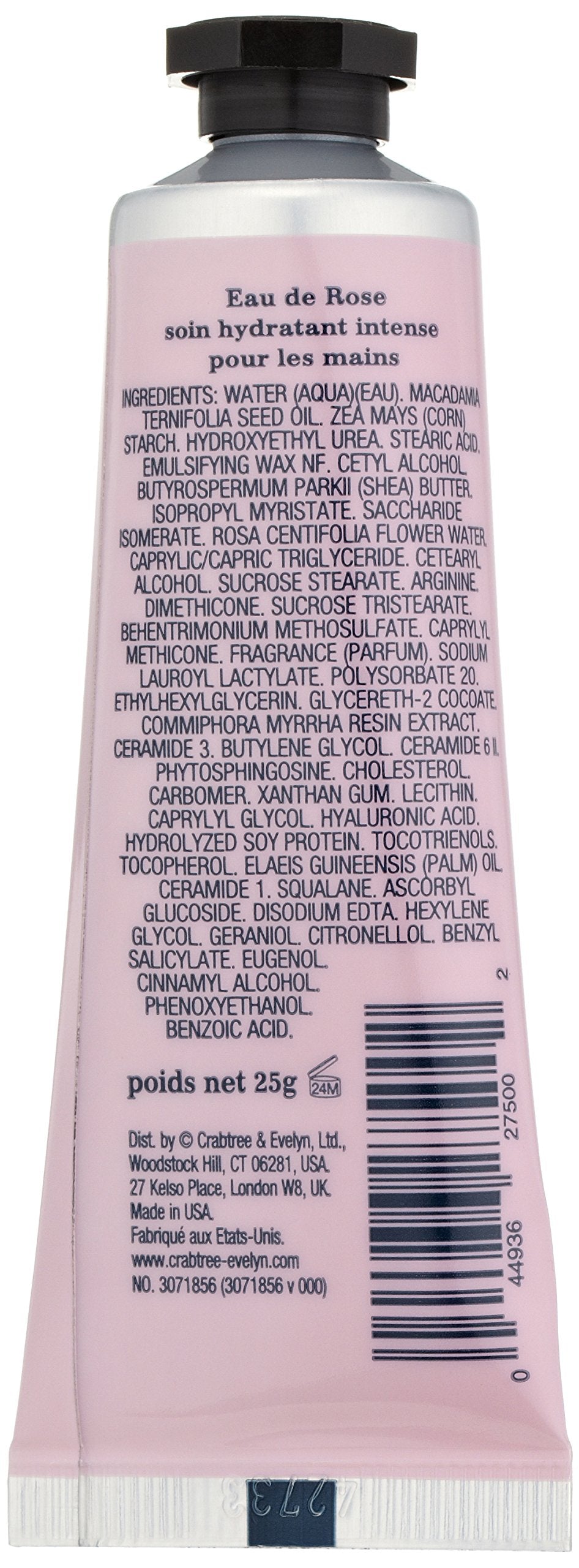 Crabtree & Evelyn Rosewater Ultra Moisturising Hand Therapy, 0.9 Oz