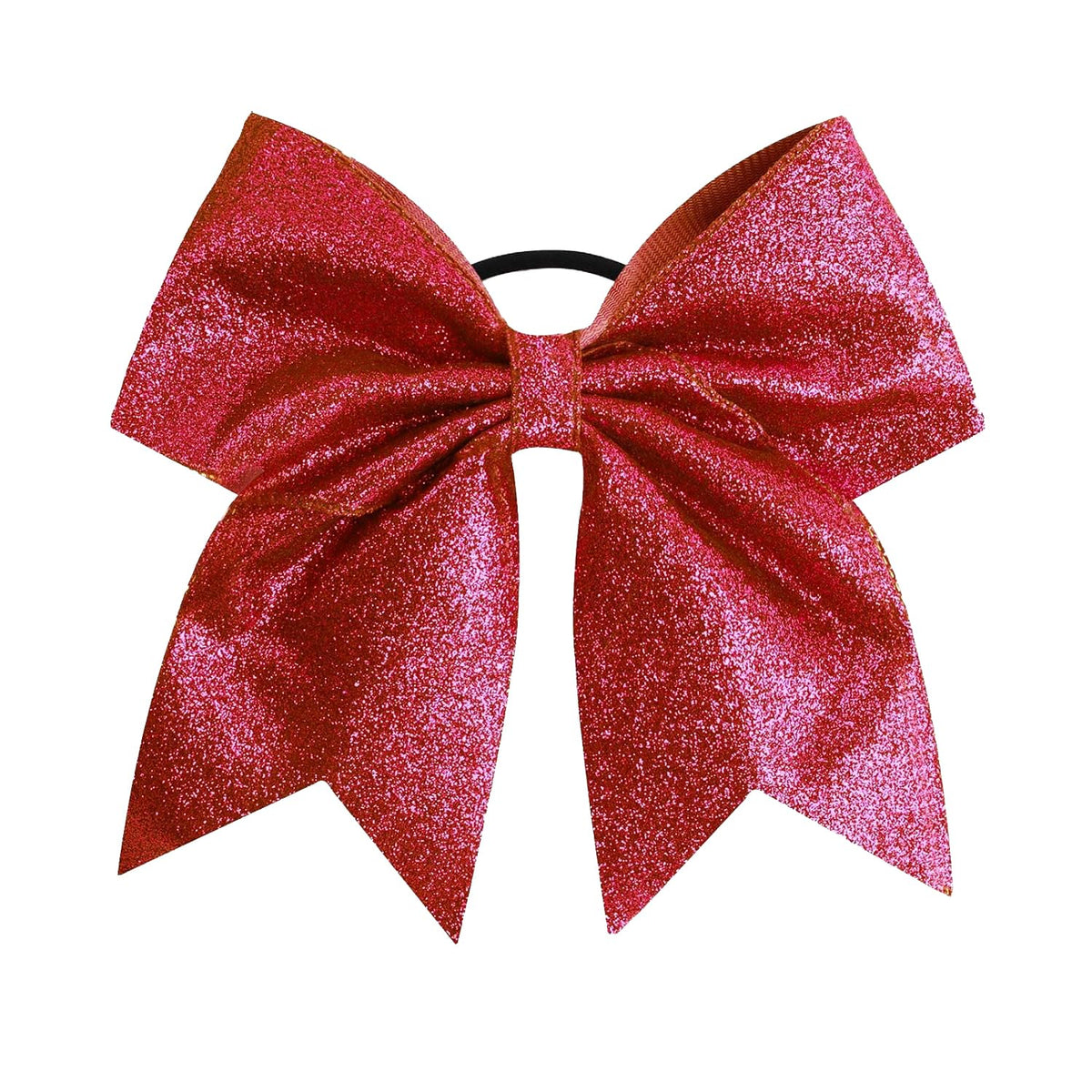 CN Large Cheer bow 8'' Girls Ponytail Holders Jumbo Teams Cheerleaders Hair Bows Competition Sports Elastic Hair Ties Accessorie