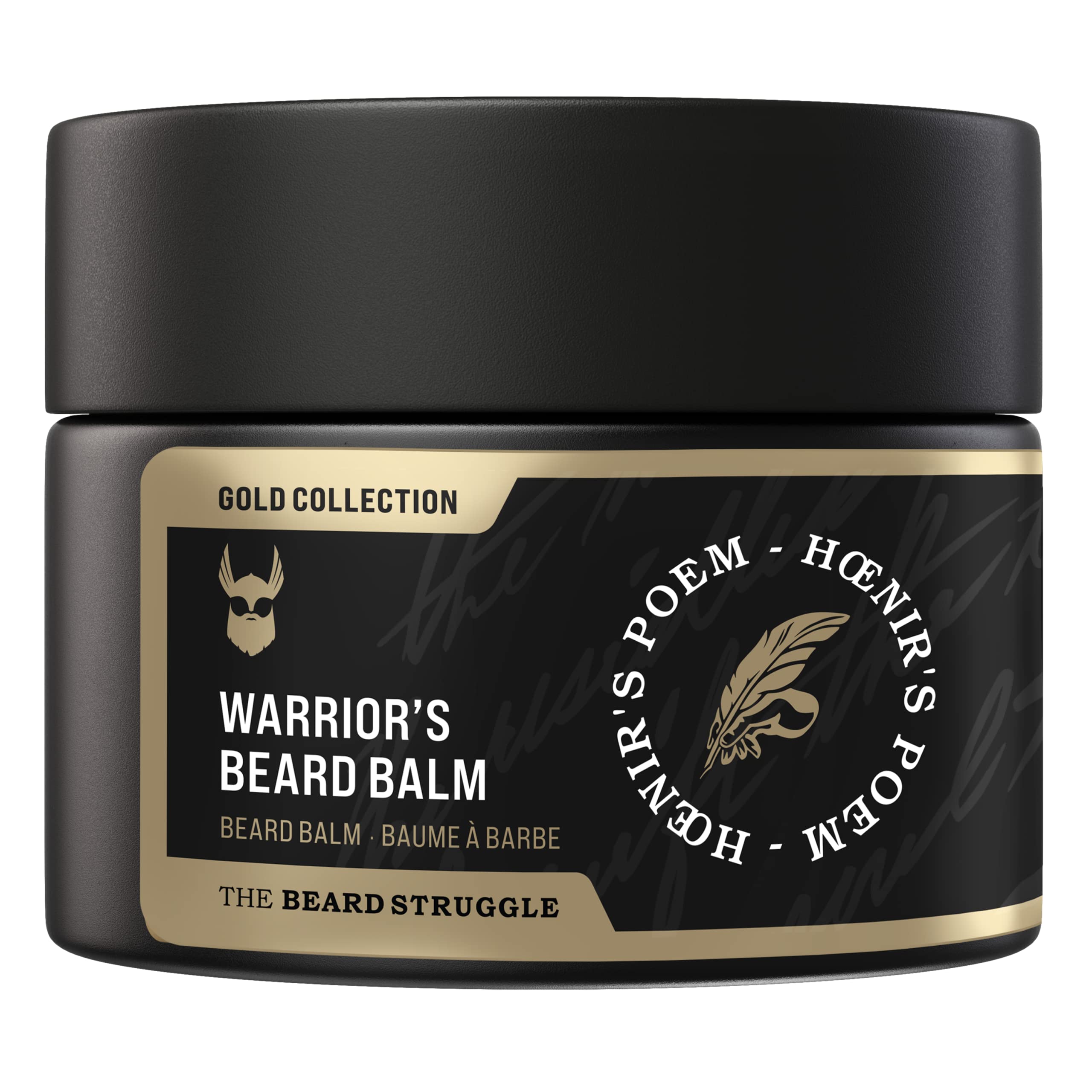 The Beard Struggle Warriors Beard Balm - Gold Collection, Hoenir'S Poem - Non-Greasy Low-Hold Formula, Luxurious Cologne-Grade F