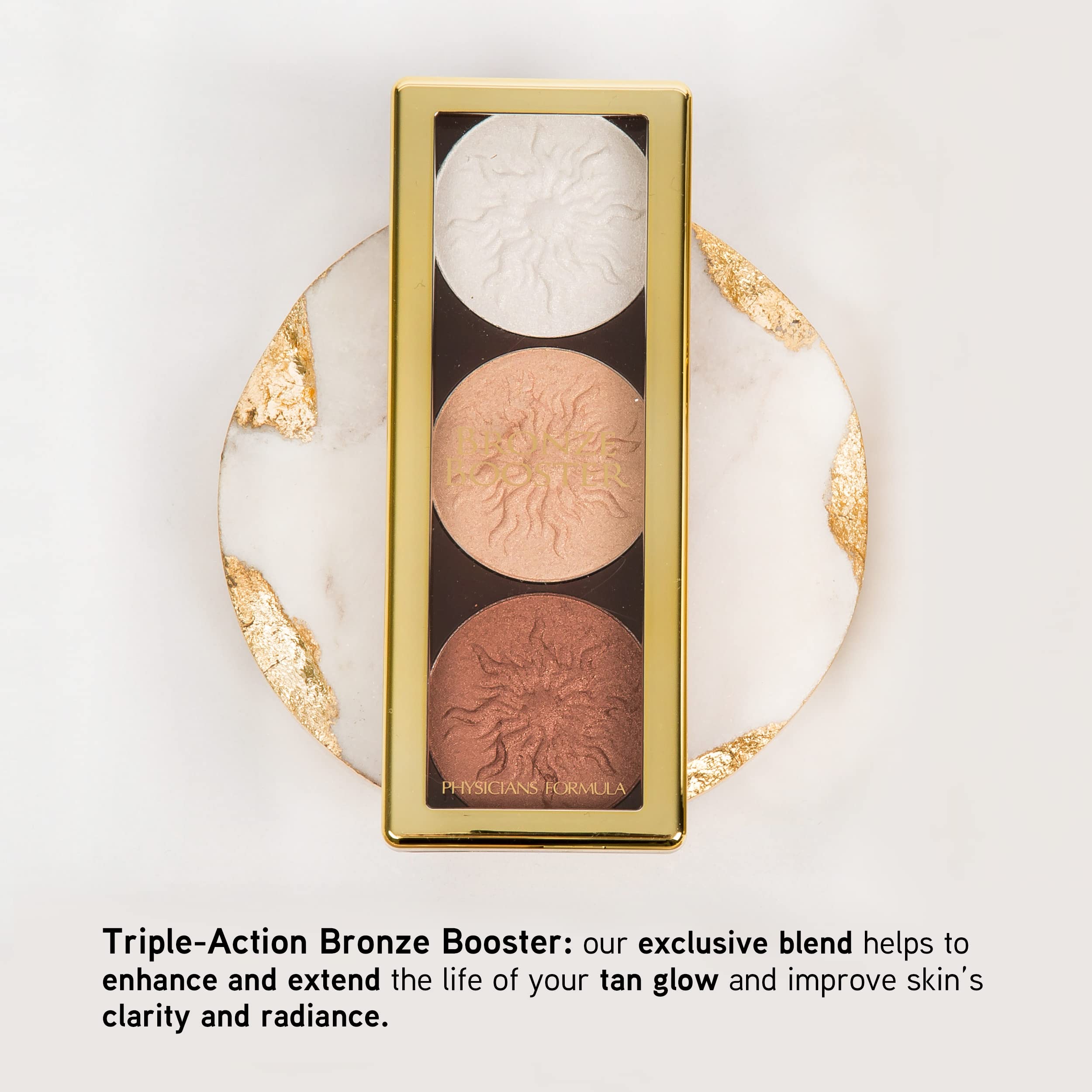 Physicians Formula Bronze Booster Highlight & Contour Powder Palette, Matte Sculpting,-Fragrance Free, Paraben Free, Gluten Free