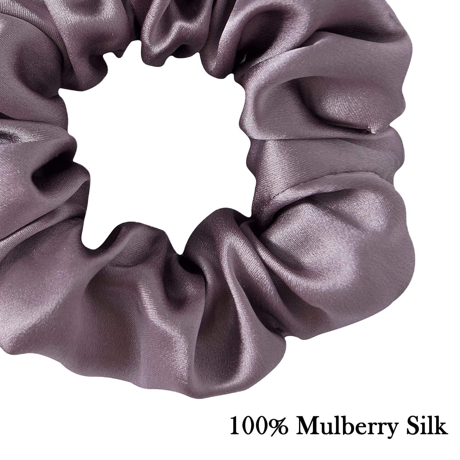 Sobonny Silk Hair Scrunchies, 100% Mulberry Silk Hair Tie, No Damage For Frizz Prevention, Sleep And Night Scrunchie, Hair Acces