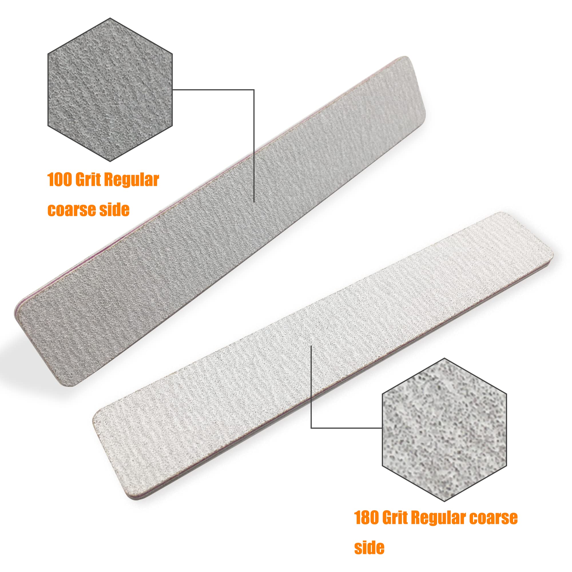 27pcs Double Sided Emery Board,100/180 Grit Nail Files for Acrylic Nails, Professional Nail File
