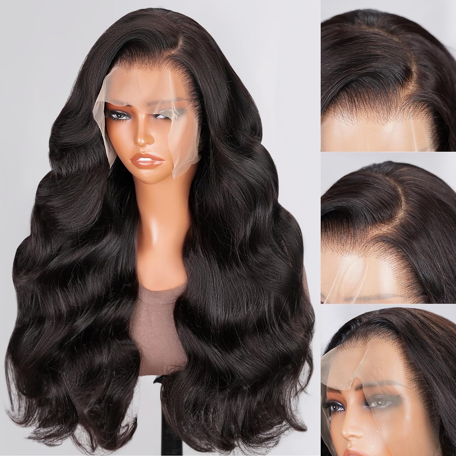 Arabella 360 Lace Front Wigs Human Hair 210% Density 360 Body Wave Lace Front Wigs 12A Full Lace Wigs Human Hair Pre Plucked Wit